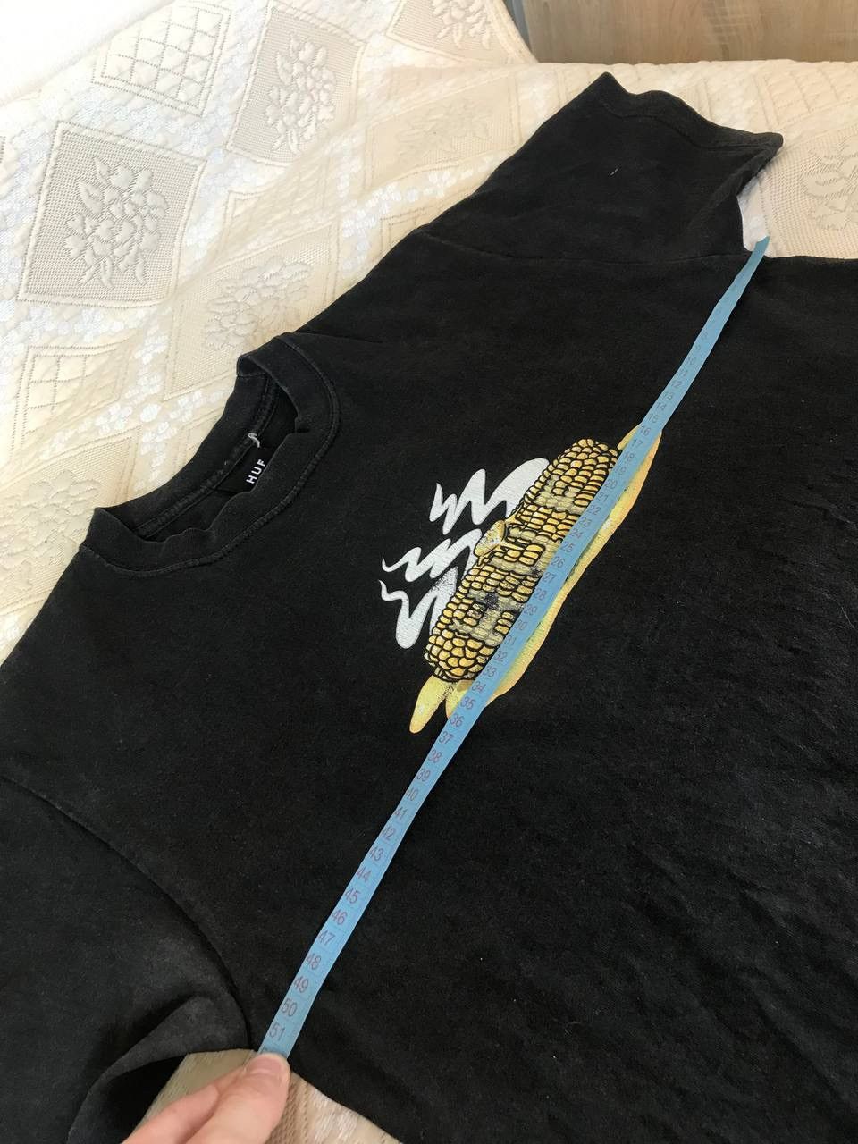 Huf 🔥 RARE Huf Corn Logo Faded Washed Y2K T Shirt Summer Japan Size US M / EU 48-50 / 2 - 7 Thumbnail