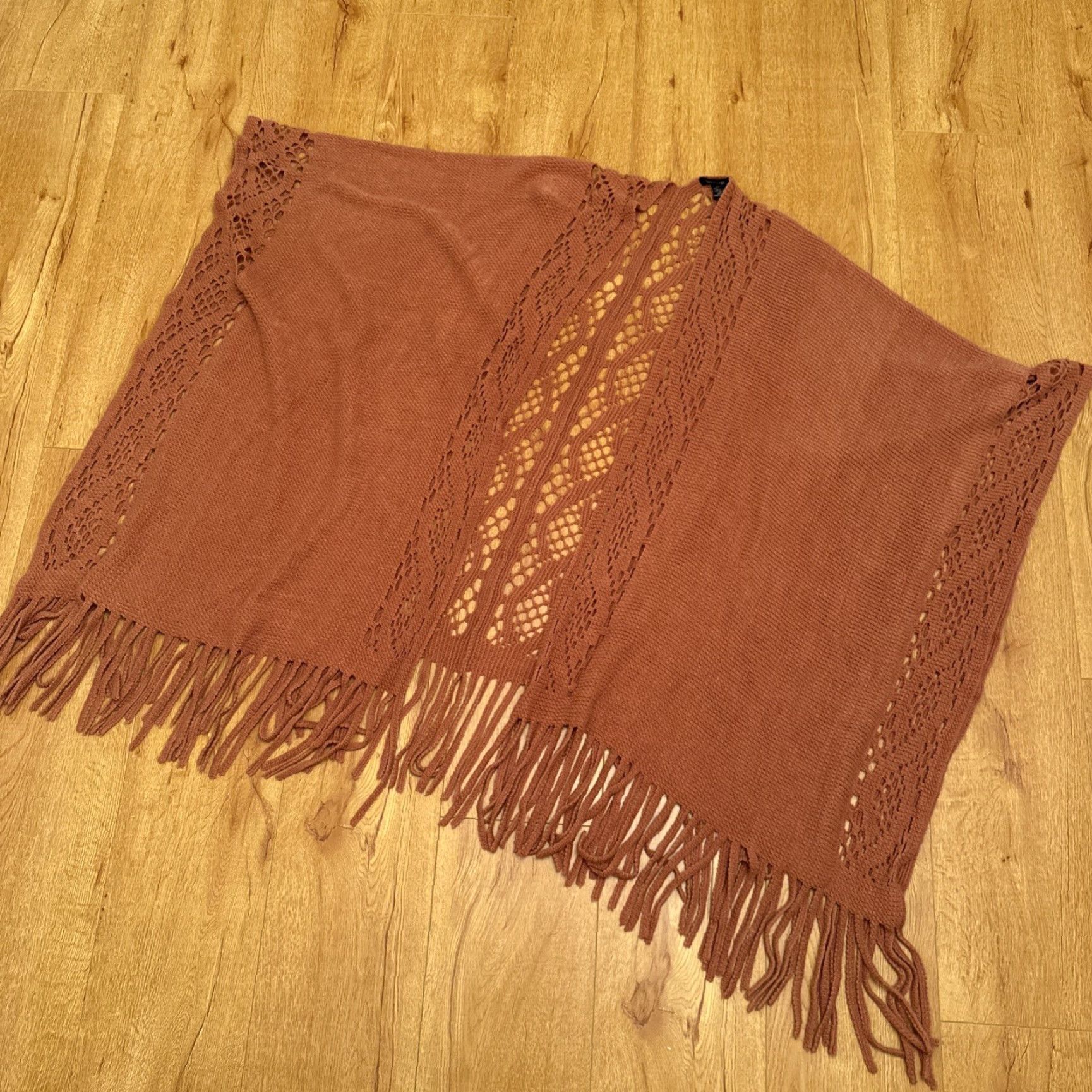 Vintage Max Edition Open Front Shawl Collar Sleeveless Fringe Vest 3XL Crochet Pink Boho Women Vest Bohemian Casual Size XXL / US 16-18 / IT 52-54 - 2 Thumbnail