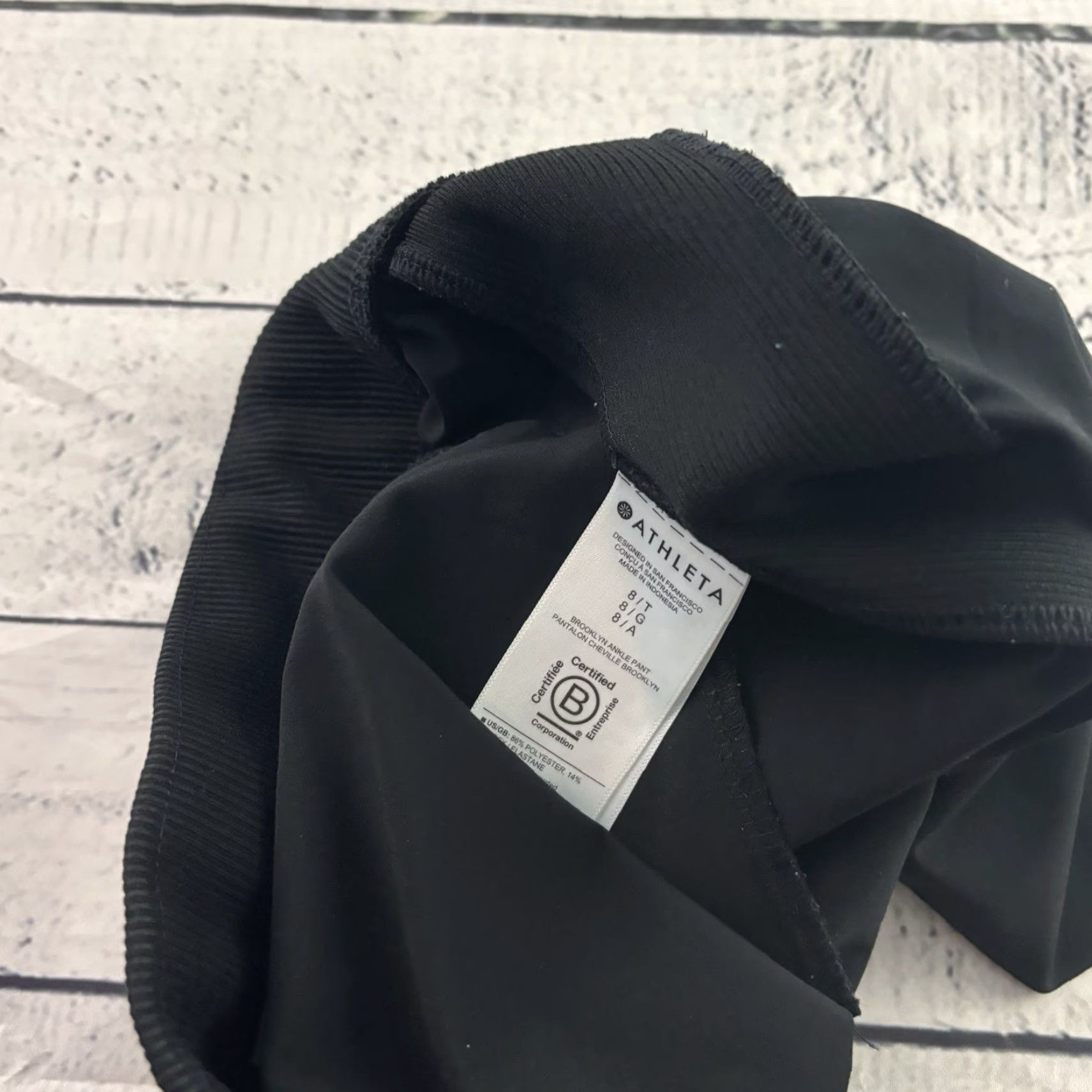 Athleta Athleta Black Ankle Pant Women's 8 Tall Mid-Rise Brooklyn Shirt/Trousers (Pants) Womens Size 30" / US 8 / IT 44 - 5 Thumbnail