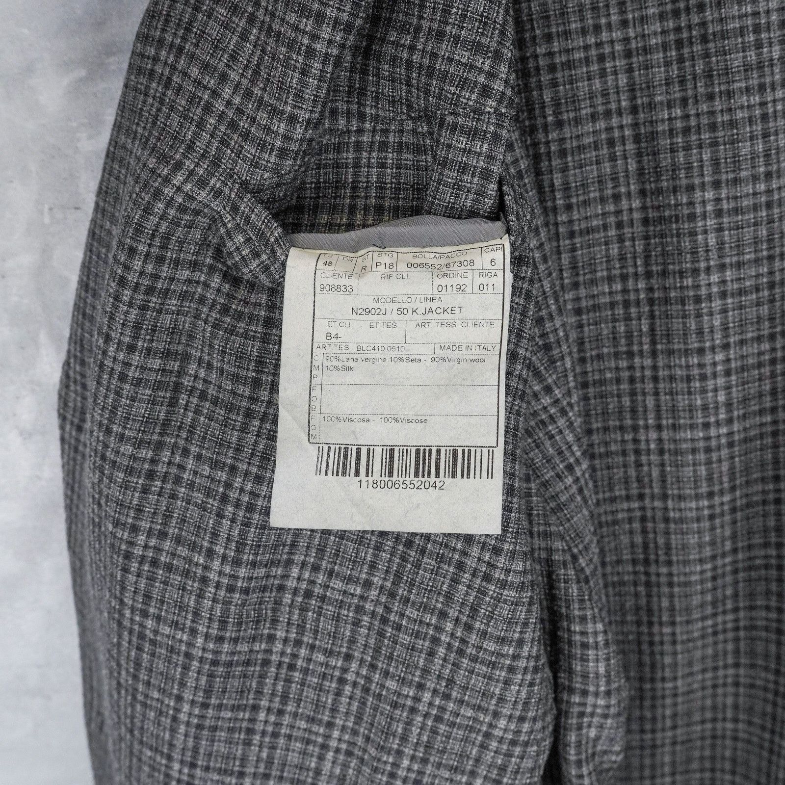Boglioli Boglioli gray check wool silk lightweight blazer k jacket Size US M / EU 48-50 / 2 - 11 Thumbnail