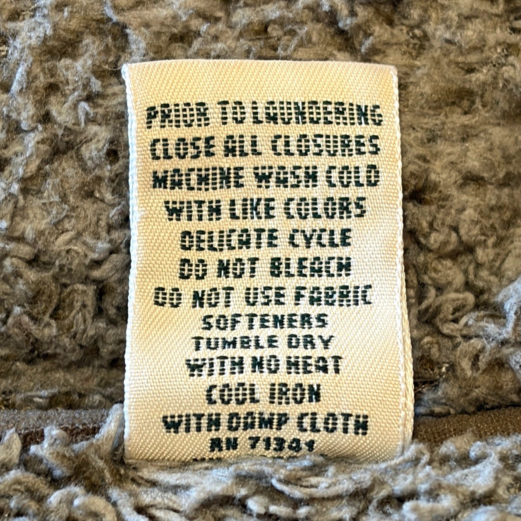 Vintage L.L.Bean Jacket Men XL Tan Hi-Pile Sherpa Fleece Full Zip Elbow Patch Outdoor Size US XL / EU 56 / 4 - 5 Thumbnail