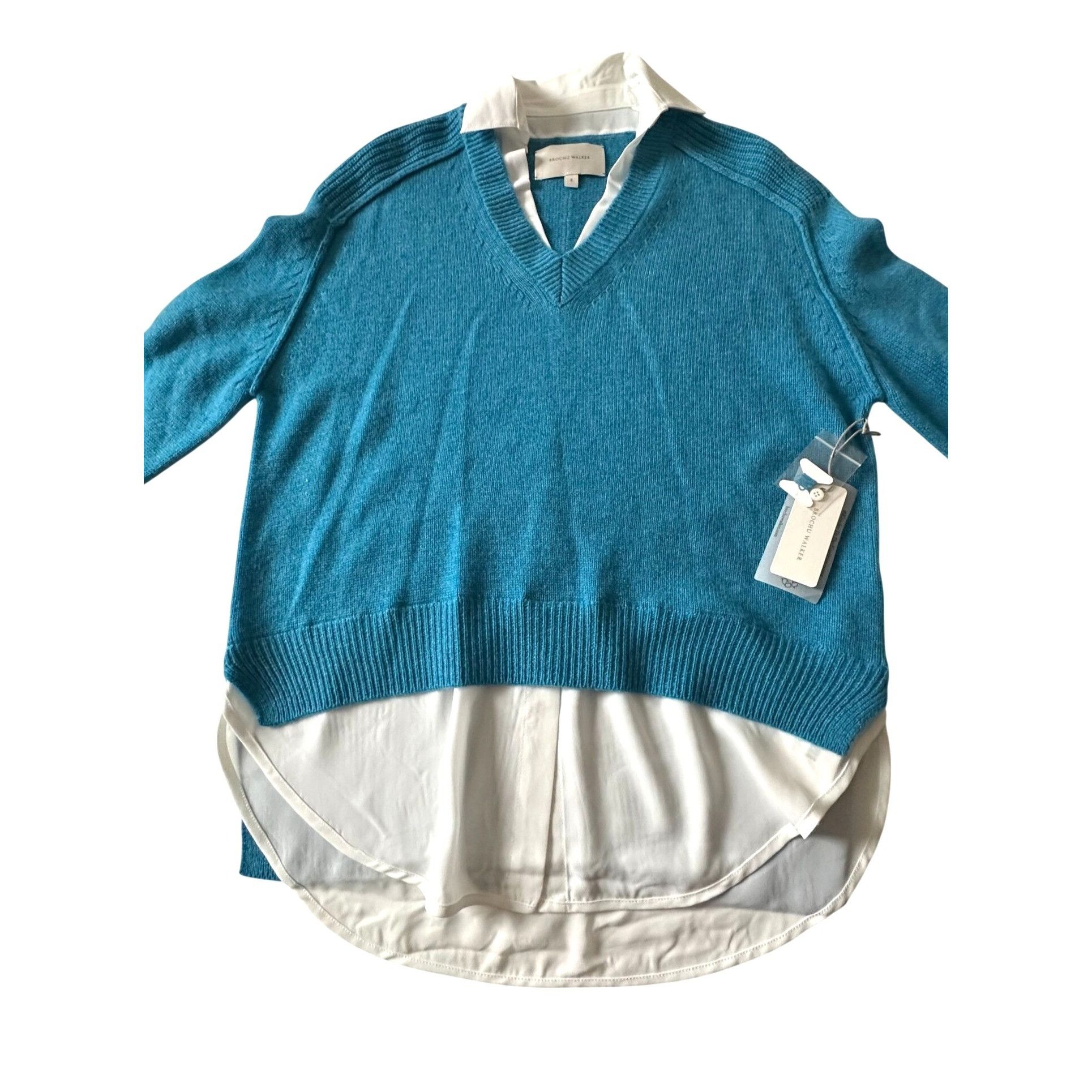 Brochu Walker Brochu Walker The Looker Layered V-Neck Sweater. Size S, Size S / US 4 / IT 40 - 7 Thumbnail