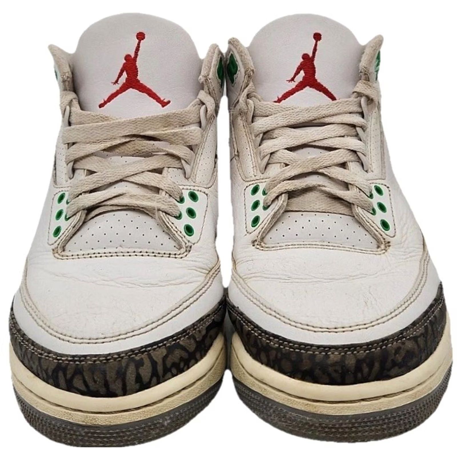 Jordan Brand Nike Air Jordan 3 Retro Lucky Green White Cement Women's Size 9 CK9246-136 Size US 9 / IT 39 - 2 Thumbnail
