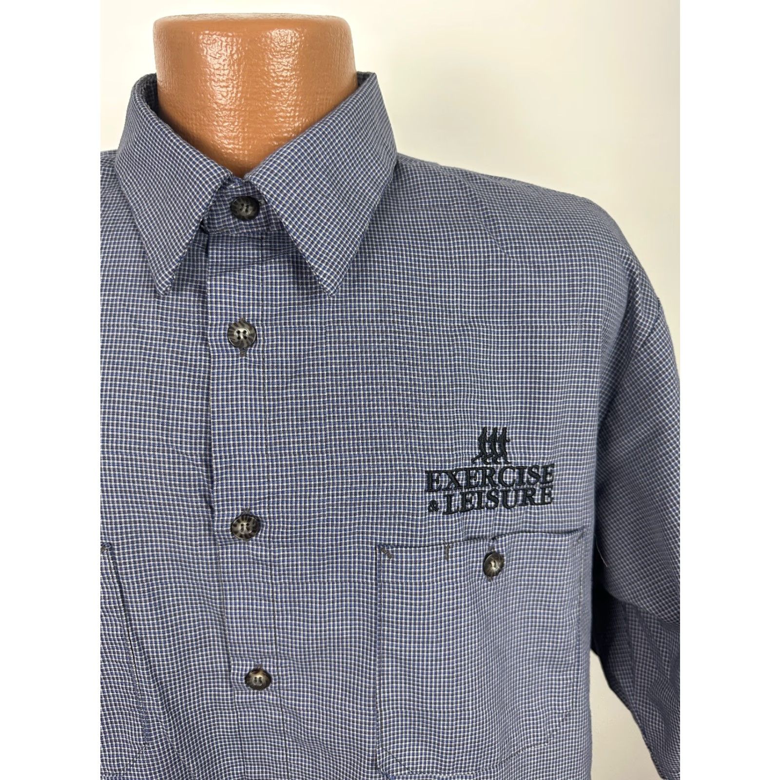 Red Kap VINTAGE Red Kap Shirt Men XLT Tall Check Button-Up Size US XL / EU 56 / 4 - 3 Thumbnail