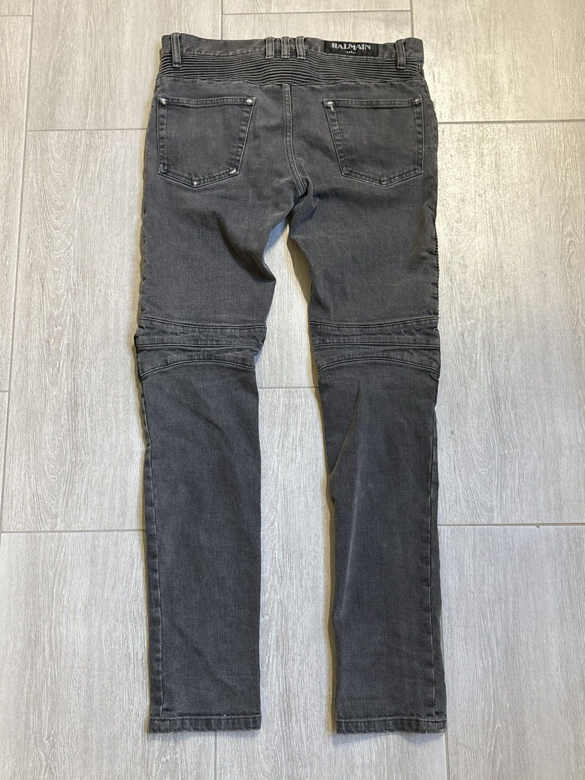 Balmain Balmain S5HT551C710V Biker Jeans – Made in Japan Size US 29 - 6 Thumbnail
