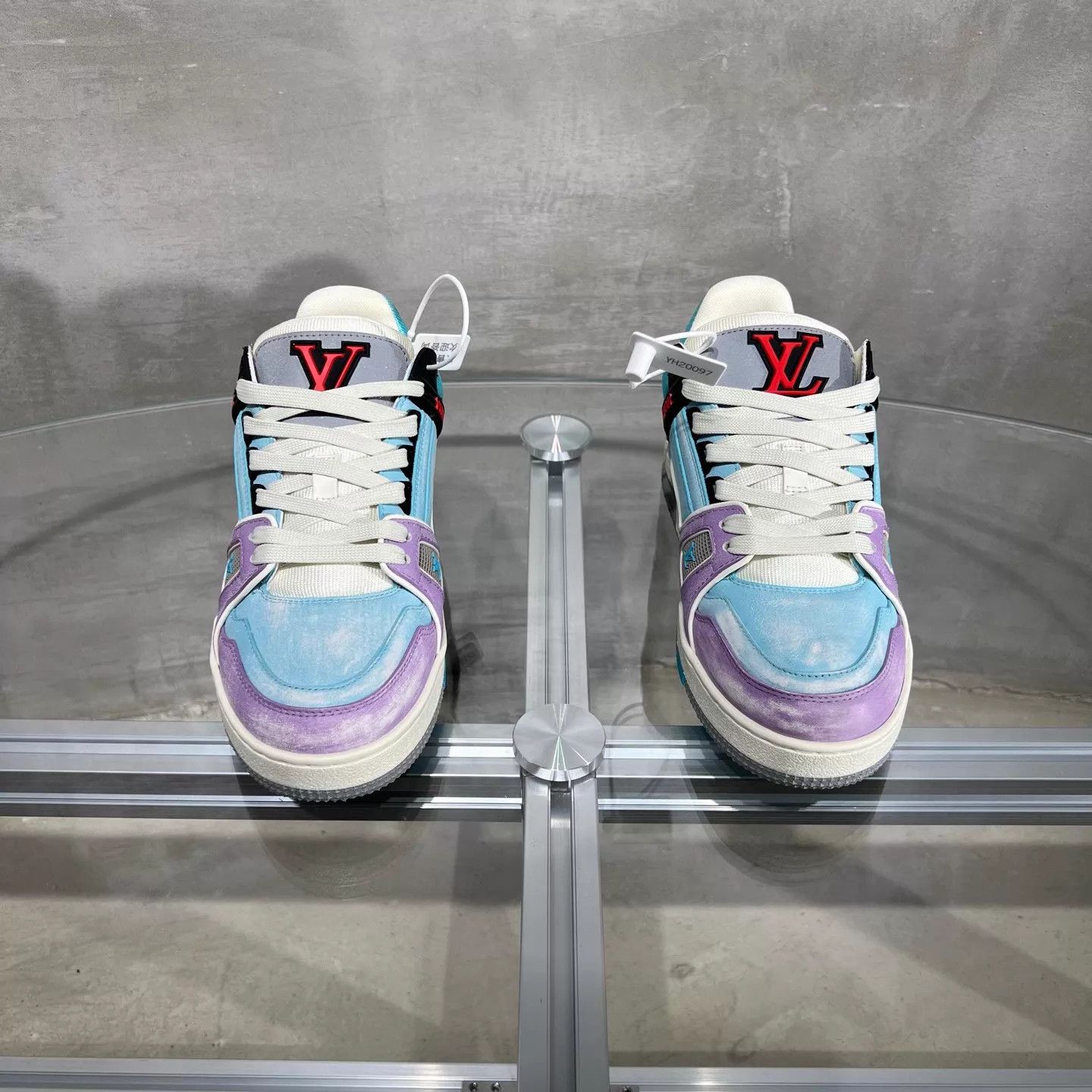 Louis Vuitton LOUIS VUITTON LV Trainer Macaron New With Box UK3.5 Size US 6 / IT 36 - 1 Thumbnail