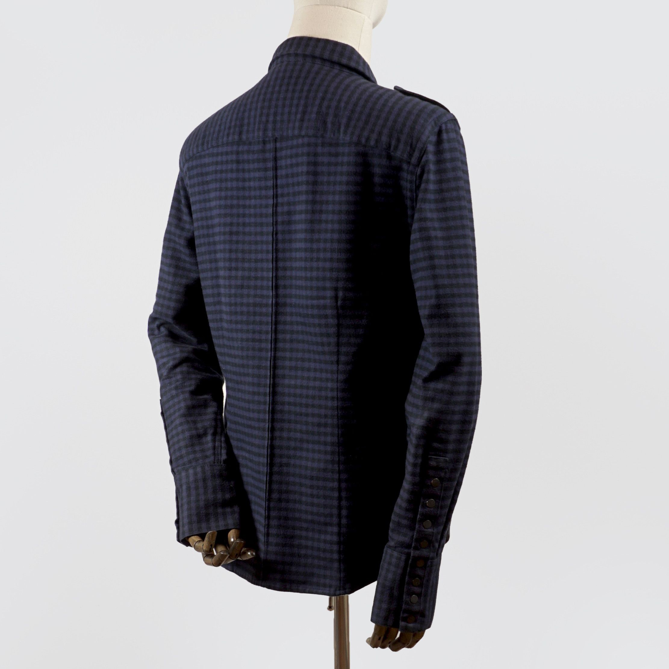 7 For All Mankind Checked Military Button-Up Shirt Size US M / EU 48-50 / 2 - 3 Thumbnail