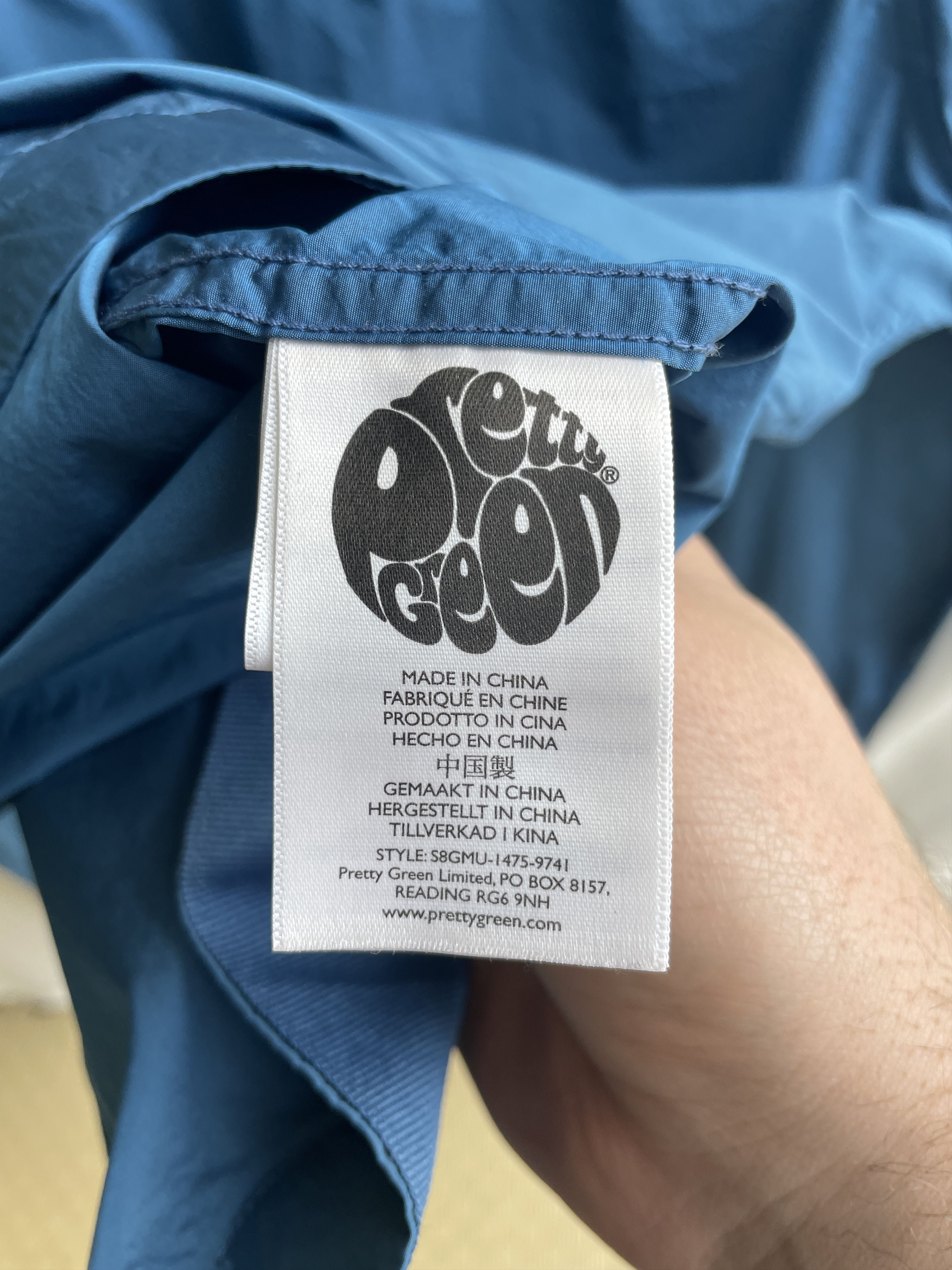 Pretty Green Pretty Green Nylon Lightweight Overshirt Size L Size US L / EU 52-54 / 3 - 7 Thumbnail