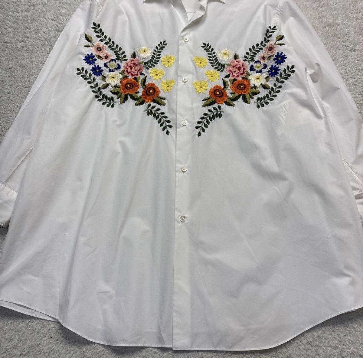 Junya Watanabe JUNYA WATANABE COMME des GARCONS oversized shirts flower Size US XS / EU 42 / 0 - 4 Thumbnail