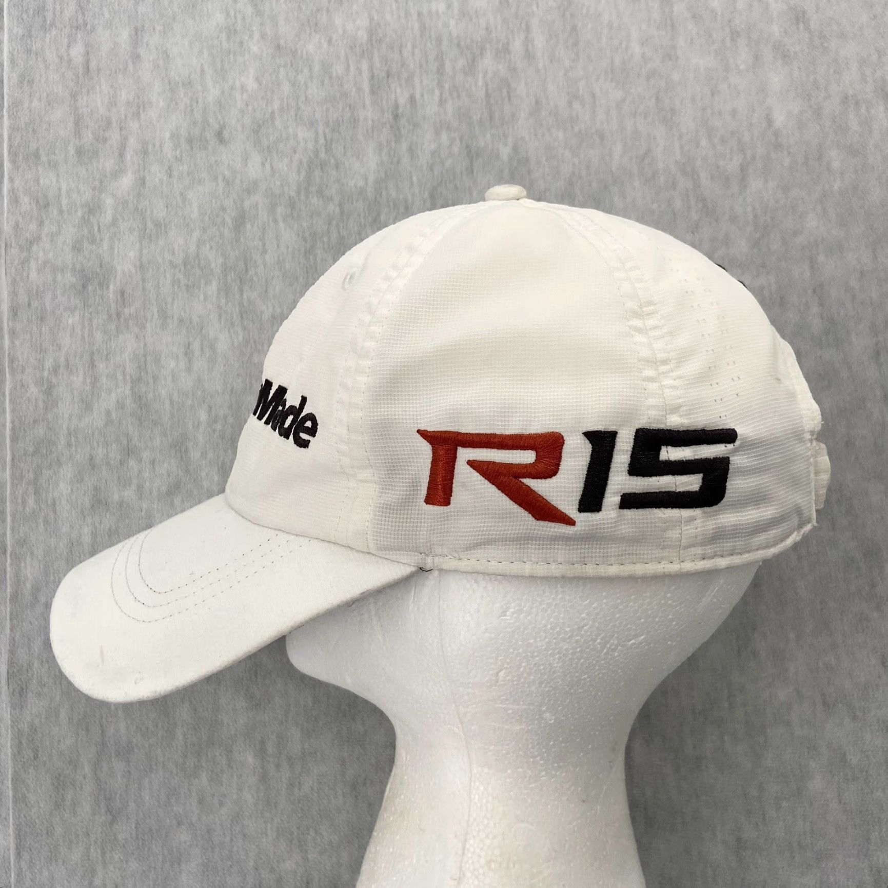 TaylorMade TaylorMade Hat Adult Strap Back White Aero Burner R15 Golf Polyester Mens Size ONE SIZE - 4 Thumbnail