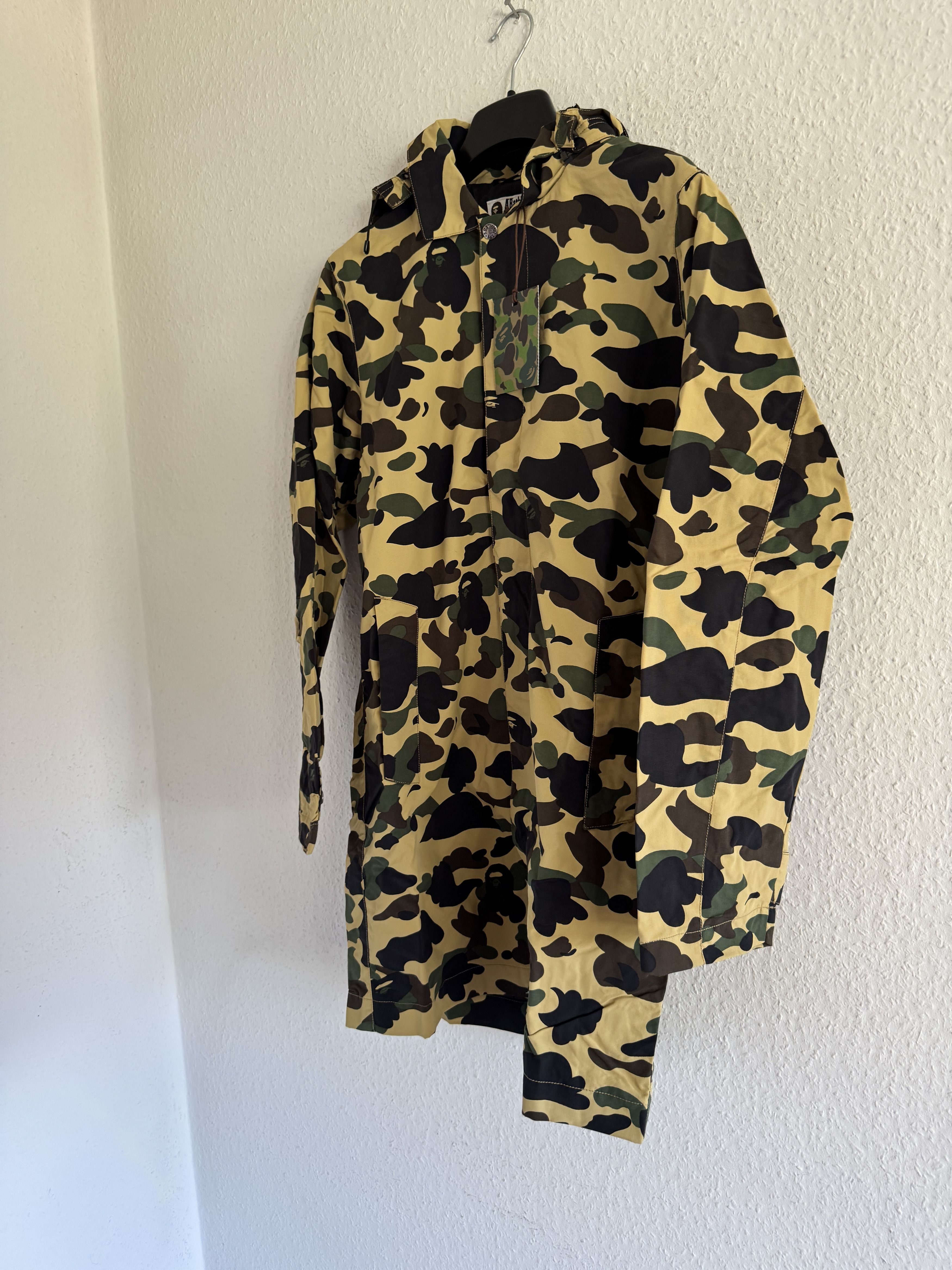 Bape 1st Camo Hooded Coat – Yellow Camo Size US M / EU 48-50 / 2 - 7 Thumbnail