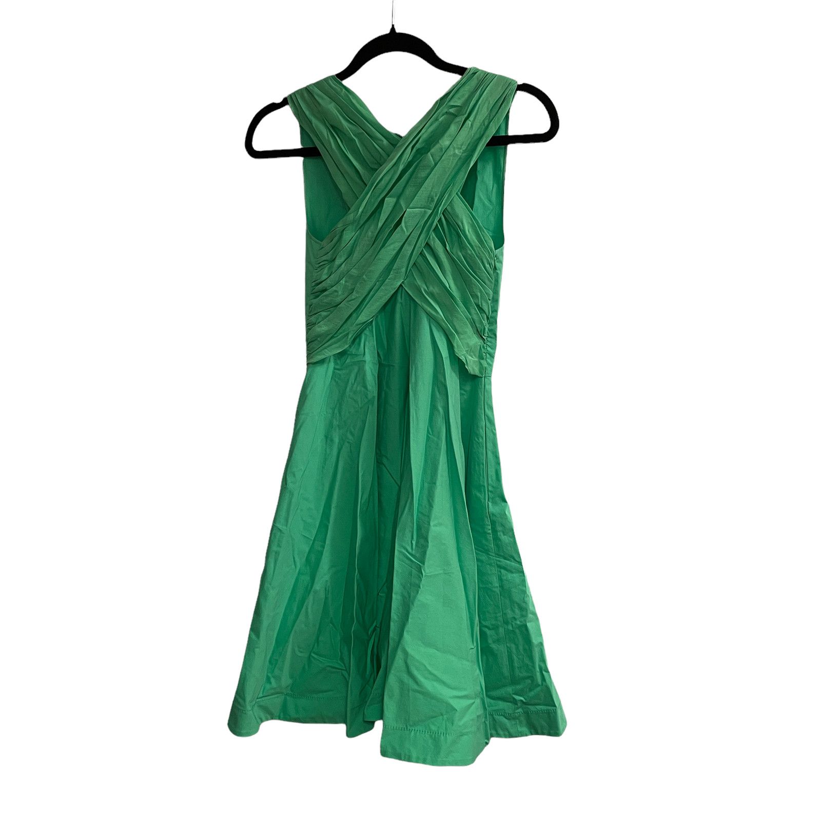 image of Moschino Cheap & Chic Crossover Wrapped Front Dress Green, Women's (Size Medium)