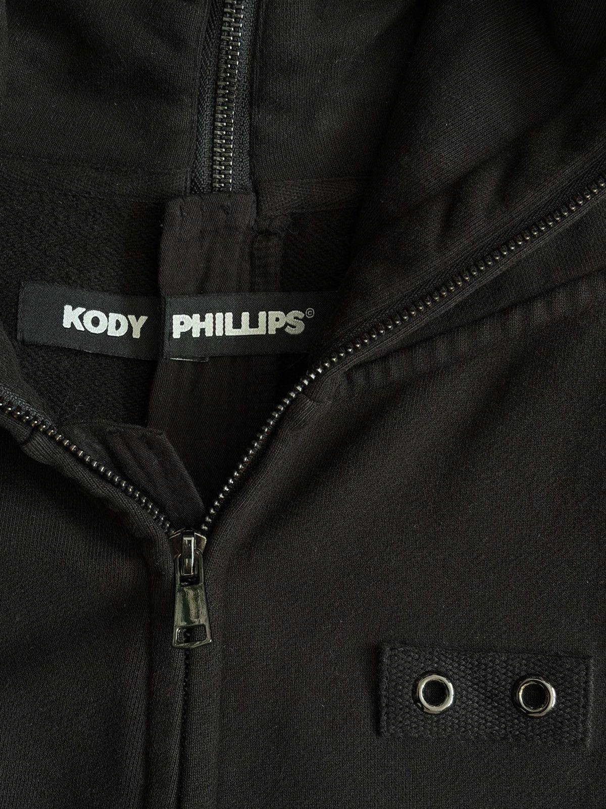 Kody Phillips Kody Phillips Full Zip Brushed Black Heavyweight Hoodie Size US L / EU 52-54 / 3 - 3 Thumbnail