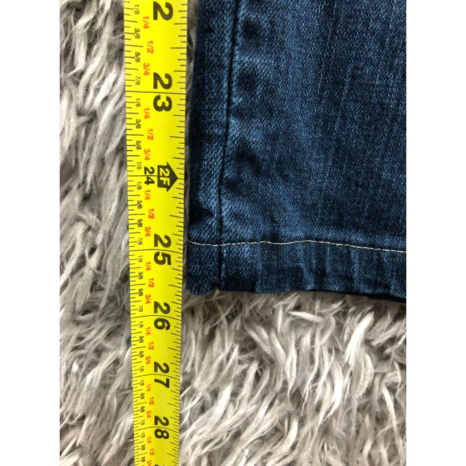 Lee Lee Relaxed Straight Jeans Womens Blue Dark Wash Size 12 Short Modern Series Size 34" / US 12 / IT 48 - 3 Thumbnail