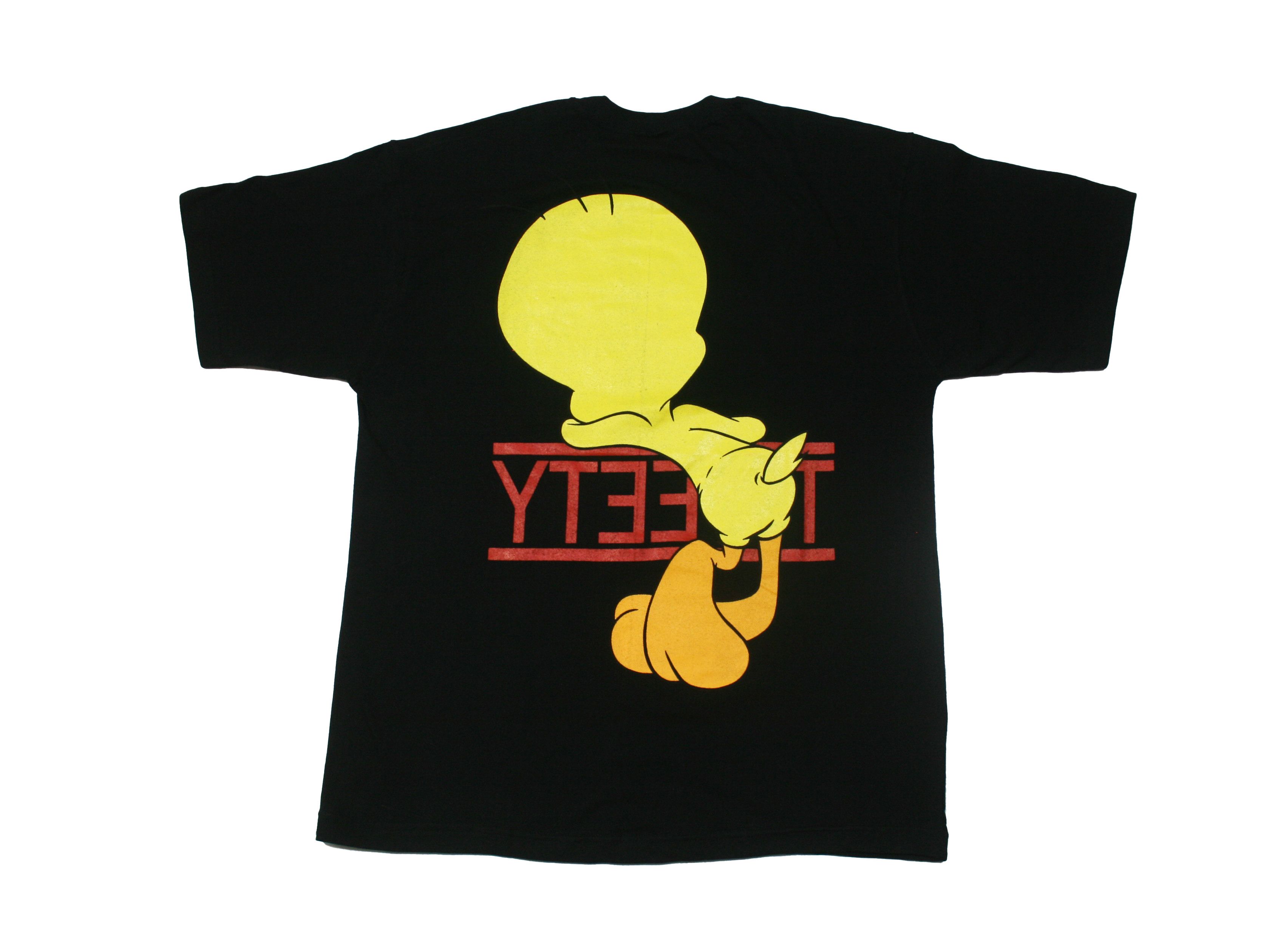 Warner Bros 1998 Tweety Big Logo T-Shirt Made in USA Vintage Size US XL / EU 56 / 4 - 2 Thumbnail