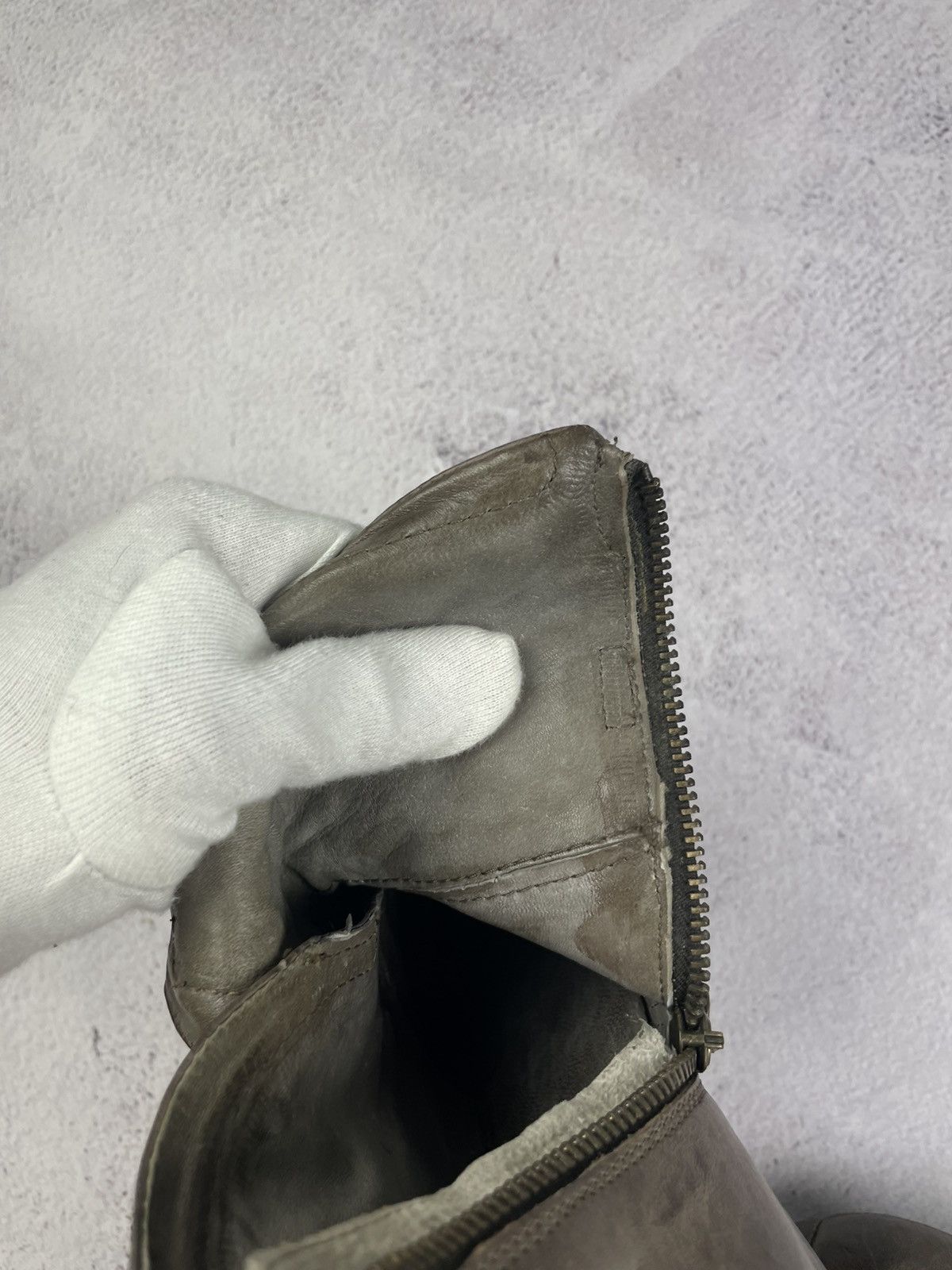 A.S.98 × Vintage A.S. 98 Women’s Leather Ankle Boots Gray Brown Size 37 Size US 7 / IT 37 - 9 Thumbnail