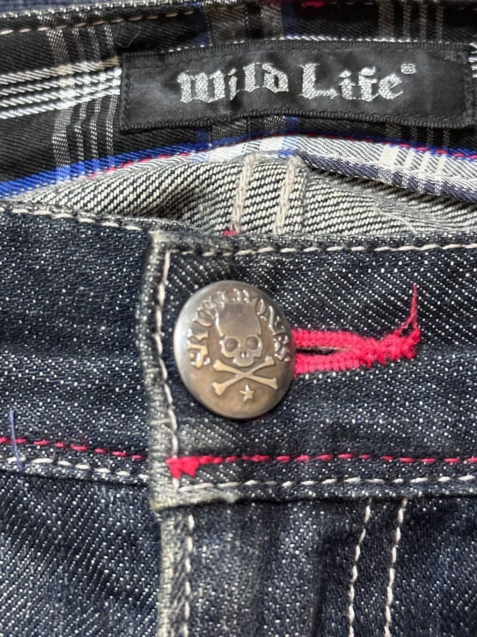 Karakuri Tamashii Vintage Wild Life Stamped Straight Loose Denim Size US 34 / EU 50 - 4 Thumbnail