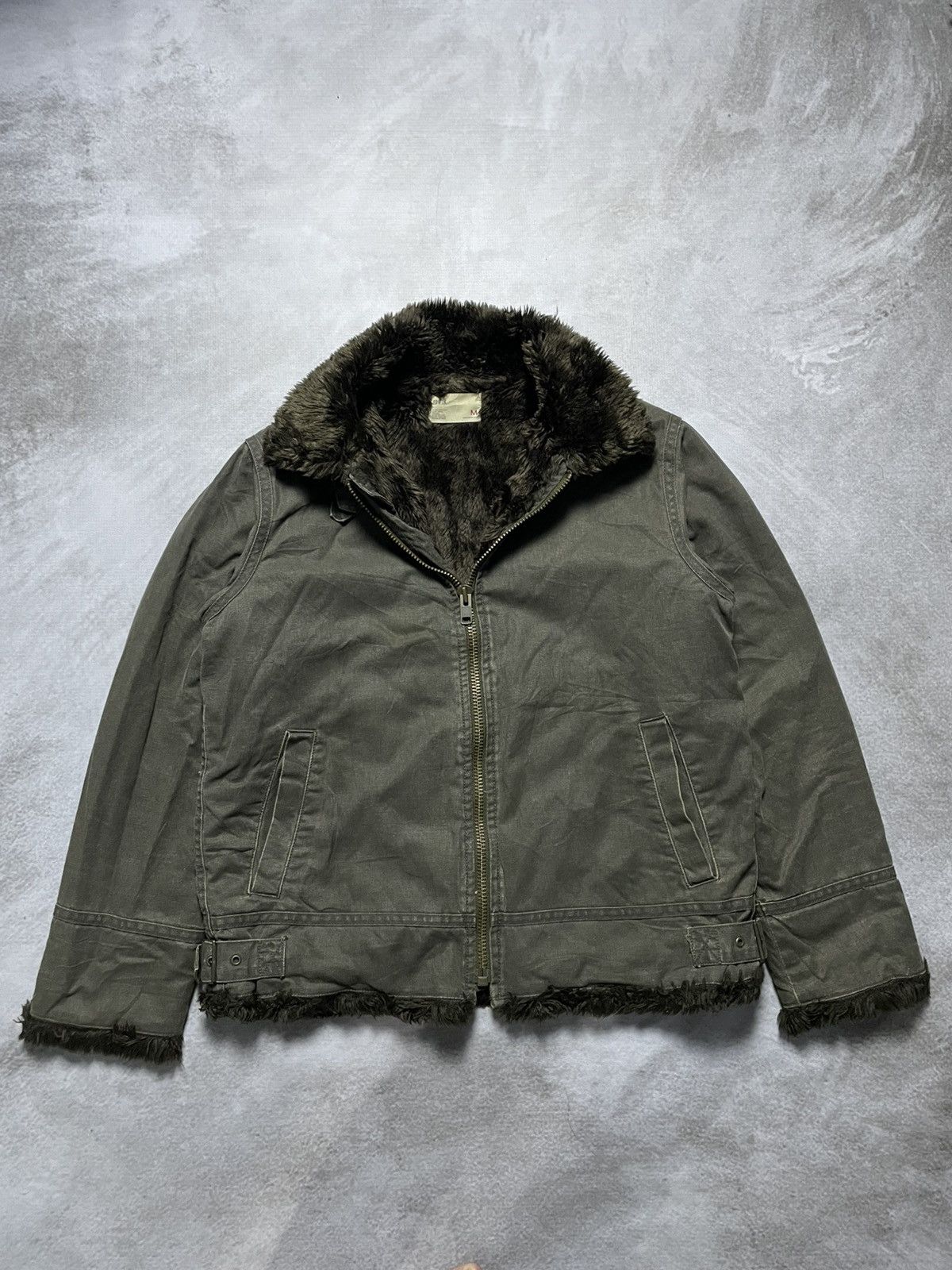 Japanese Brand 2000’s Edwin - Pilot Faux Fur Jacket Size US M / EU 48-50 / 2 - 7 Thumbnail