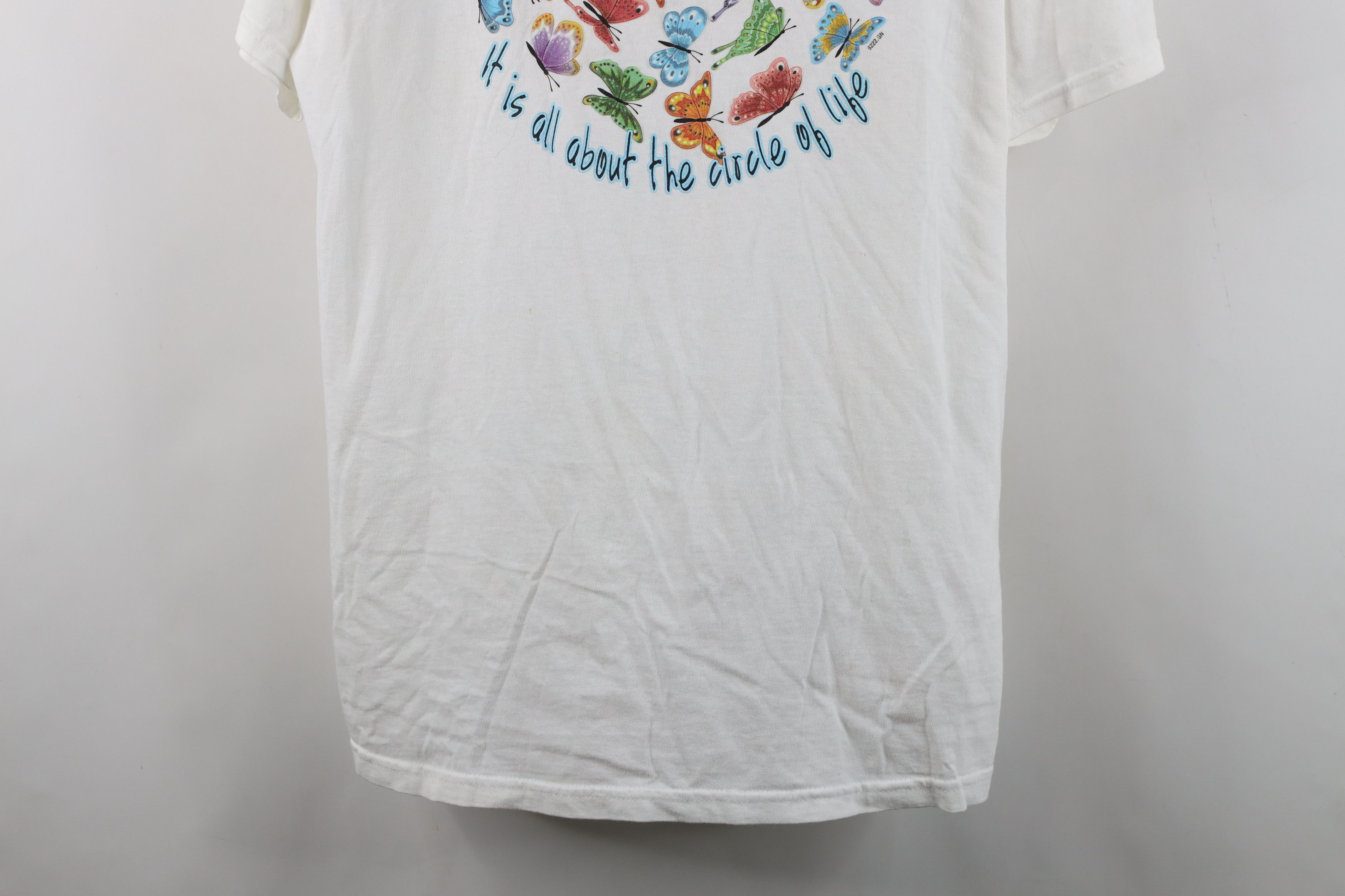 Vintage Vintage 90s Y2K Streetwear Nature Butterfly T-Shirt White Size XL / US 12-14 / IT 48-50 - 3 Thumbnail
