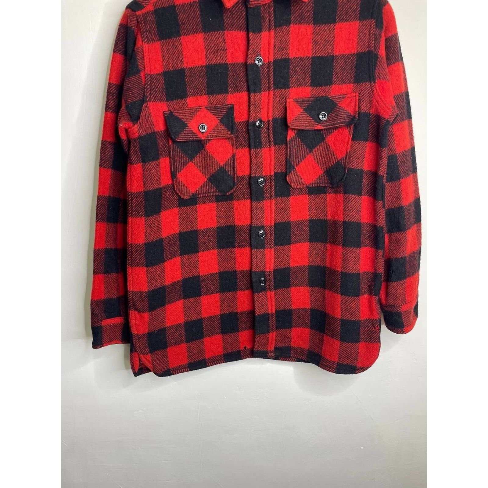 King Vintage King Kole Wool Flannel Shirt Plaid S Made in USA Size US S / EU 44-46 / 1 - 2 Thumbnail