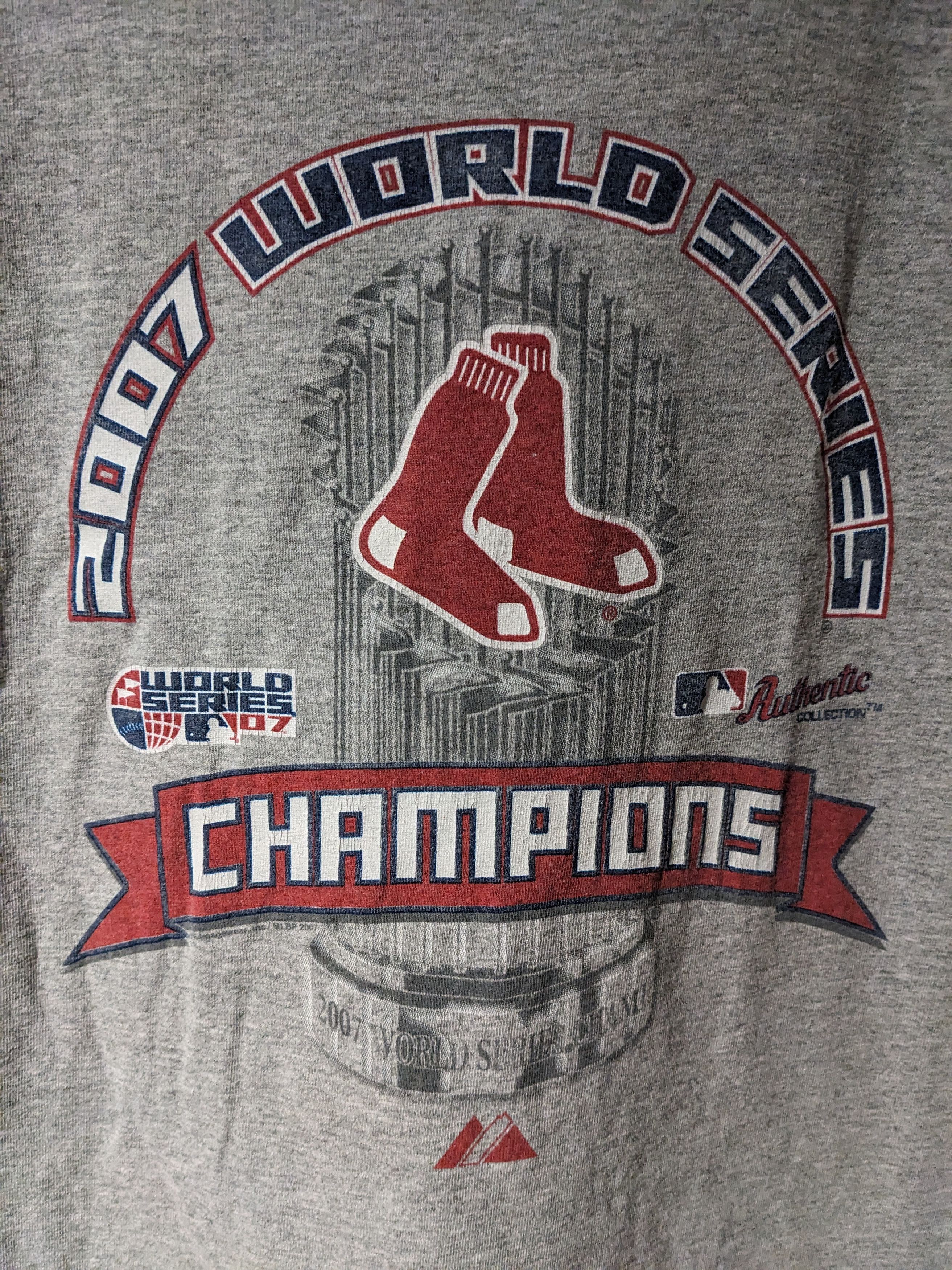 MLB × Vintage Vintage 2007 Boston Red Sox MLB World Serie Champion T-Shirt Size US XXL / EU 58 / 5 - 2 Thumbnail
