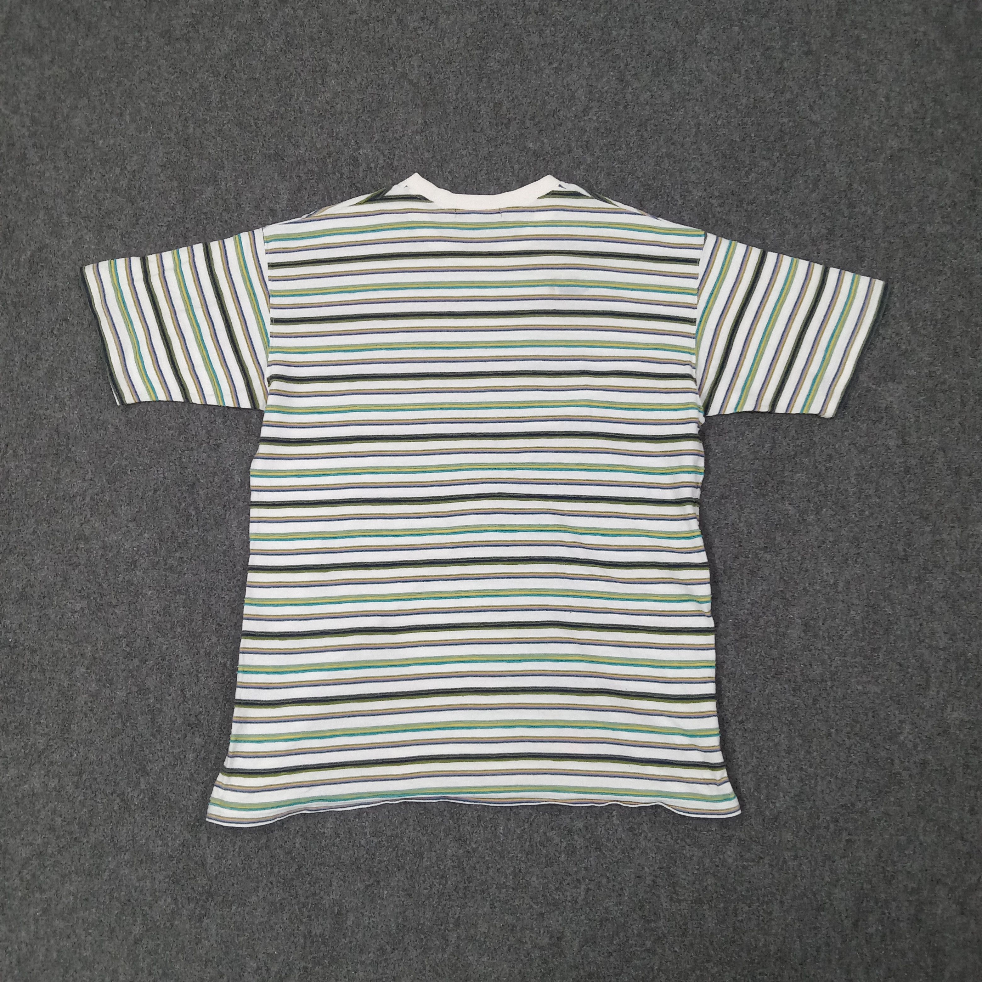 Yves Saint Laurent Yves Saint Laurent Striped Designer Tshirt C259N2 Size US L / EU 52-54 / 3 - 5 Thumbnail