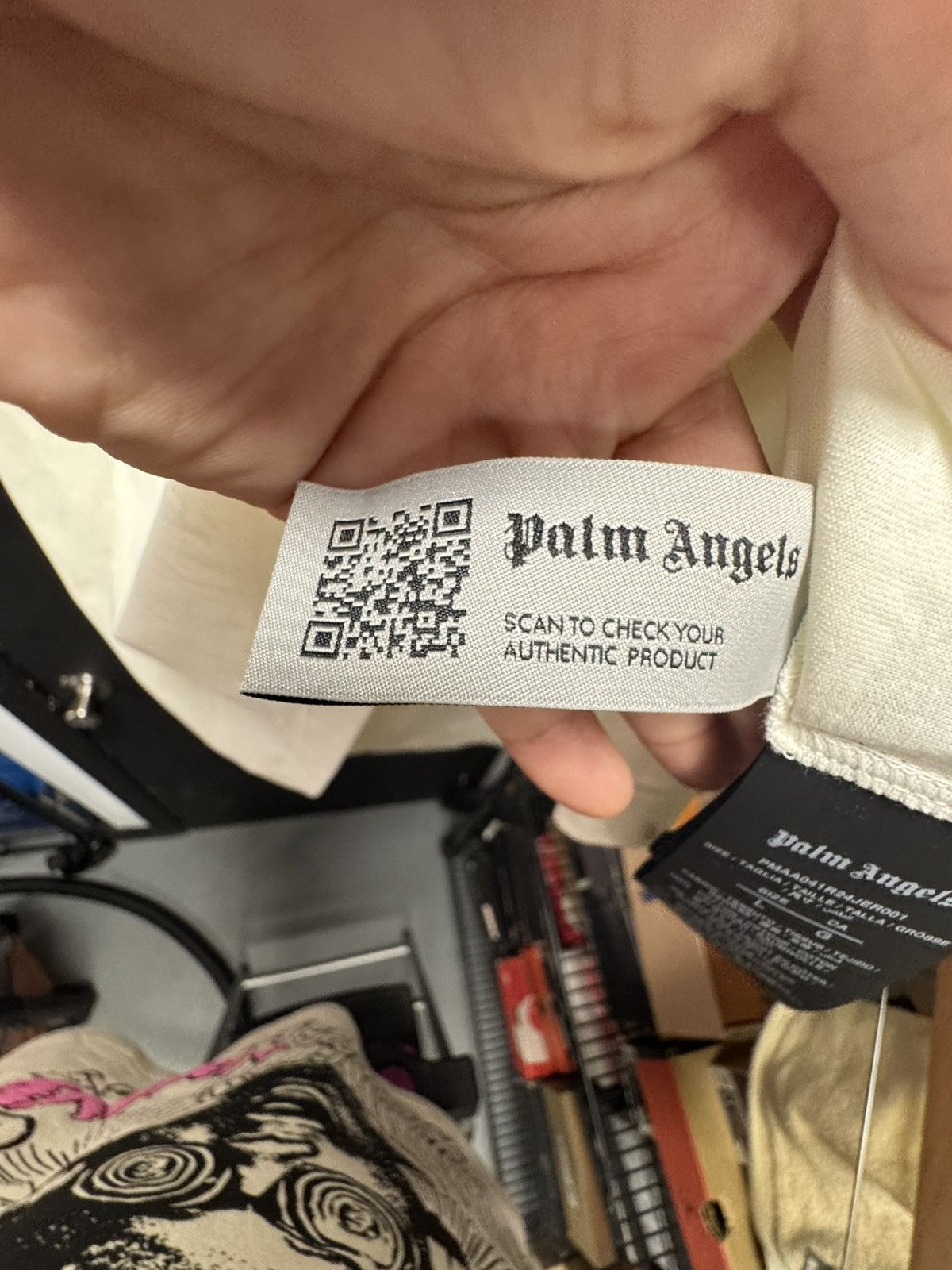 Palm Angels Palm Angels Milano Studded T-shirt Off White Size US L / EU 52-54 / 3 - 6 Thumbnail
