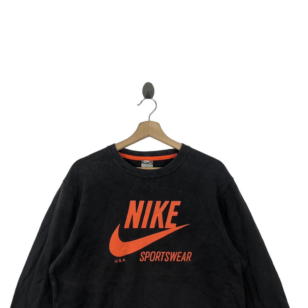 Nike NIKE SPORTSWEAR SWOOSH Orange Logo Sweatshirt Sweater Size XL / US 12-14 / IT 48-50 - 3 Thumbnail