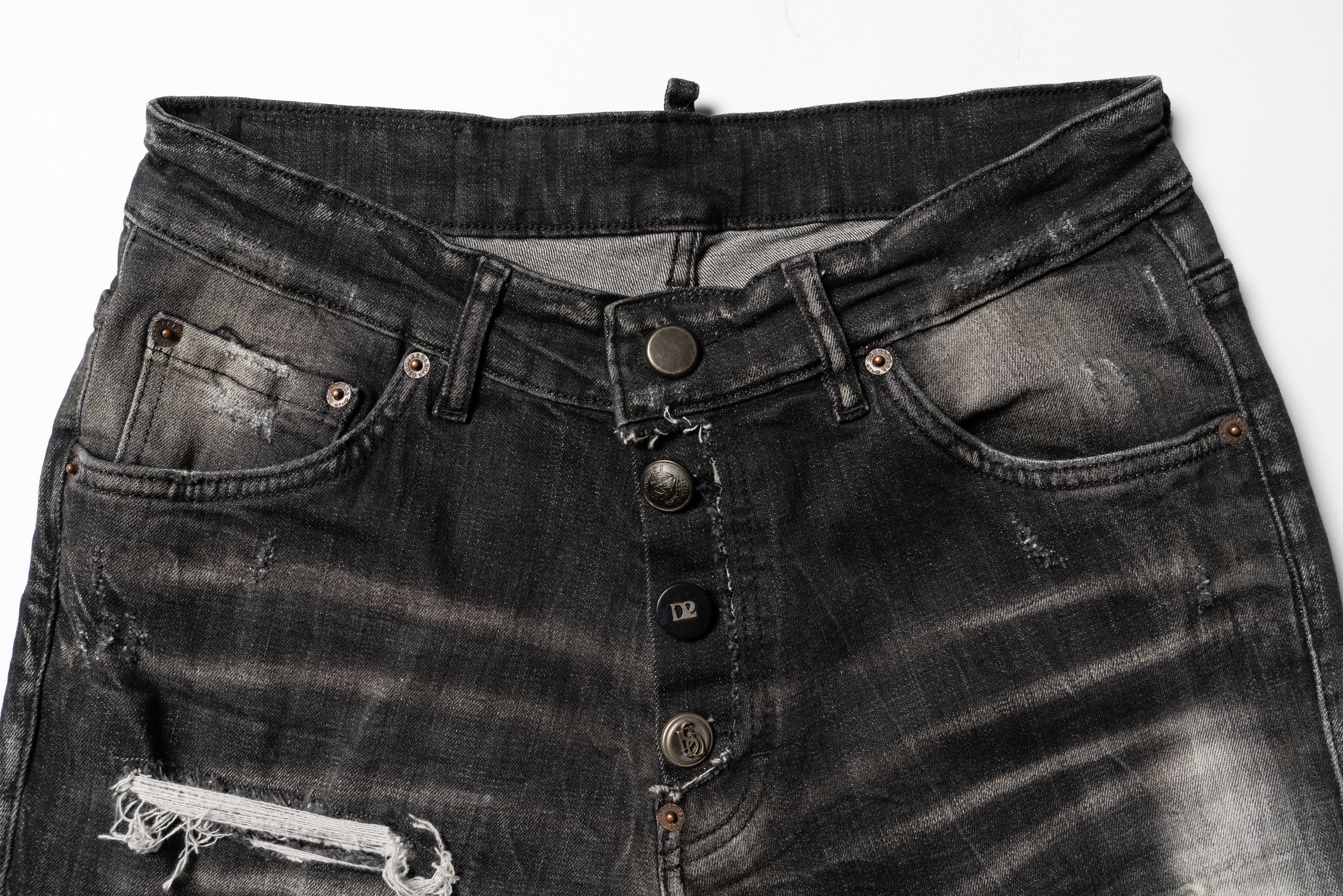 Dsquared2 🔵 DSQUARED2 Distressed Denim Shorts Size US 32 / EU 48 - 2 Thumbnail