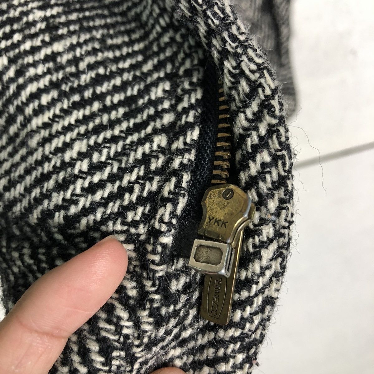 Japanese Brand 🔥80’s Intermezzo Issey Miyake Herringbone Bomber Jacket Size US L / EU 52-54 / 3 - 18 Thumbnail