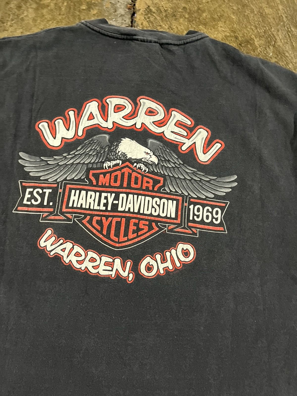 Harley Davidson × Vintage Crazy Vintage 90s Harley Davidson 95th Anniversary Faded Tee Size US XL / EU 56 / 4 - 7 Thumbnail