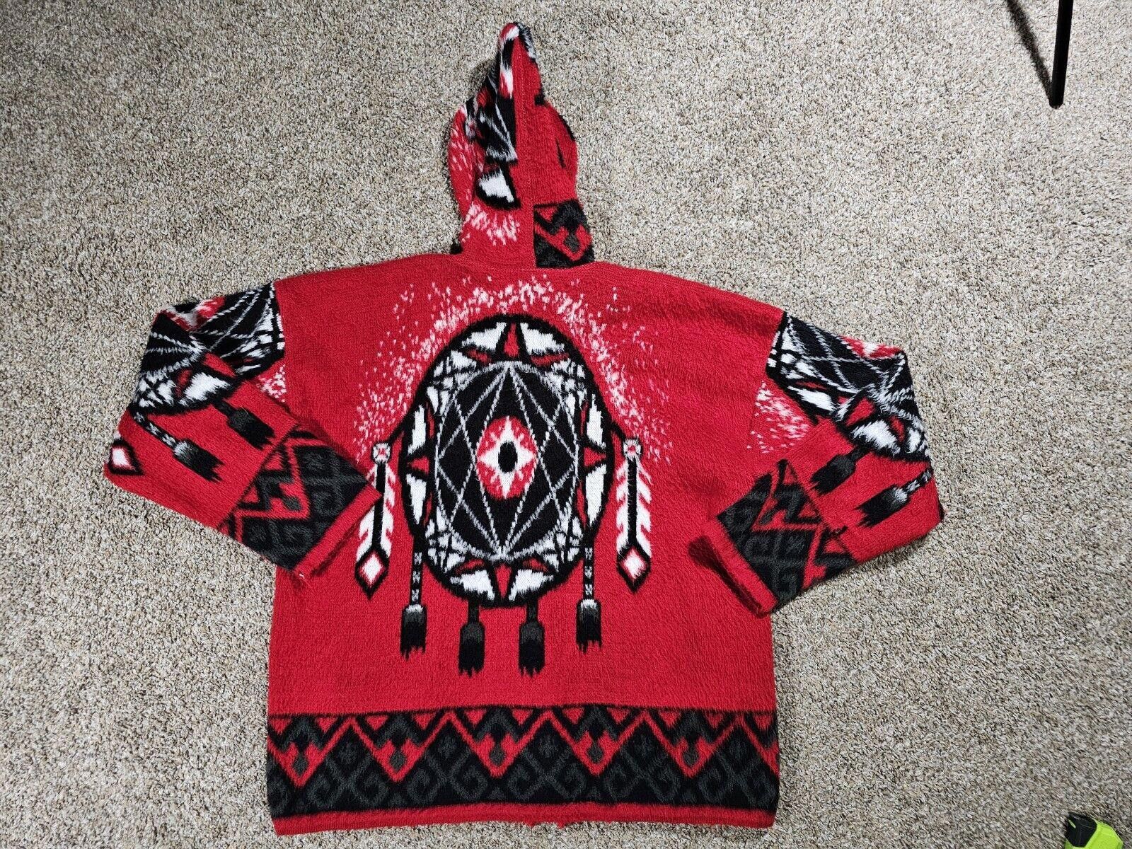 Designer Galeria Peguche HUASI wool Hood Fullzip Handmade sweater L Size US L / EU 52-54 / 3 - 9 Thumbnail