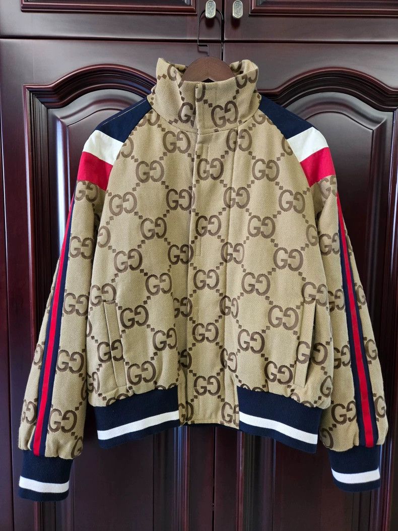 Gucci Gucci Double G print stand-up collar long sleeve Gucci old Size US M / EU 48-50 / 2 - 1 Thumbnail