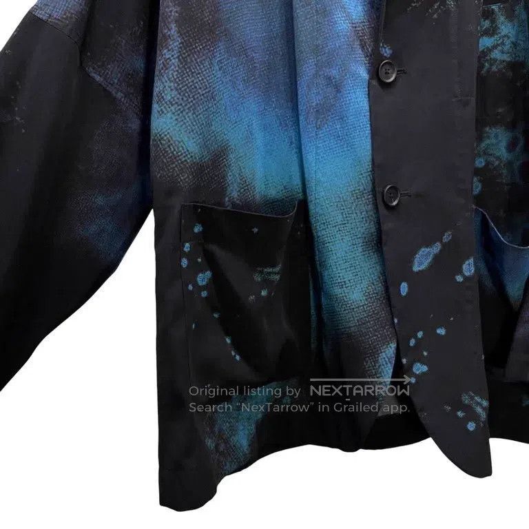 Yohji Yamamoto Yohji Yamamoto size 3 Splash-ink blazer Size 48R - 6 Thumbnail
