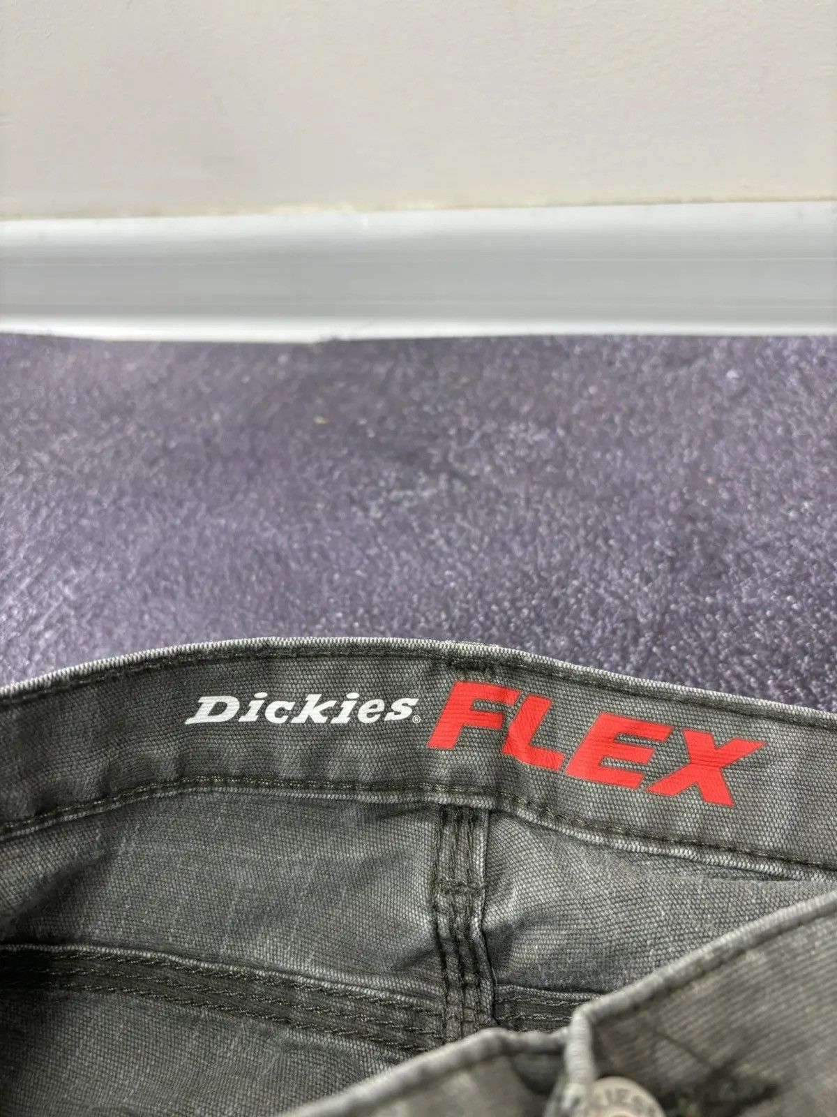 Dickies × Vintage Vintage Dickies Olive Distressed Hype Work Pants Size US 32 / EU 48 - 12 Thumbnail