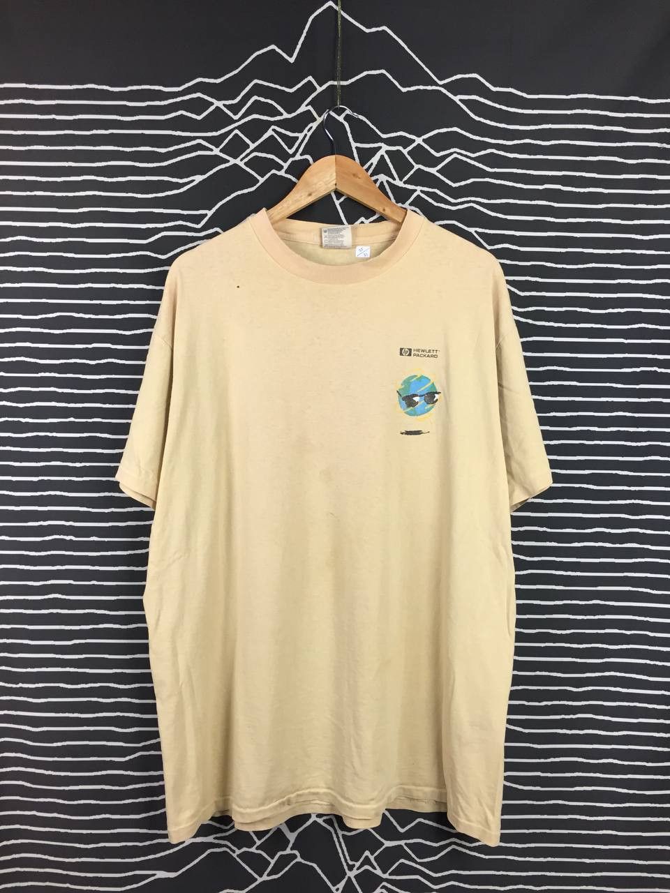 Apple Vtg 90s Distressed HP Hewlett Packard Techwear Tee Size US XL / EU 56 / 4 - 1 Thumbnail