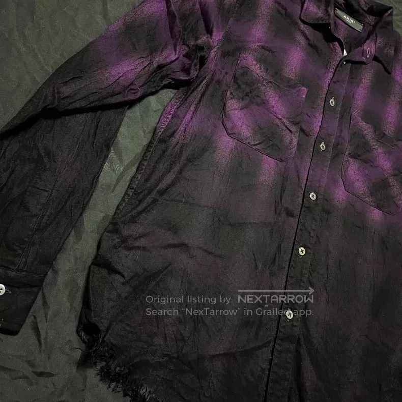 Amiri Amiri Purple Sanskrit shirt Size US M / EU 48-50 / 2 - 4 Thumbnail