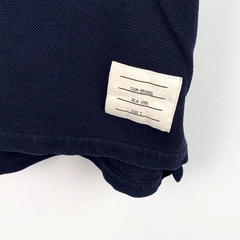 Thom Browne Thom Browne size2 Dark blue cotton round neck short sleeves Size US M / EU 48-50 / 2 - 4 Thumbnail