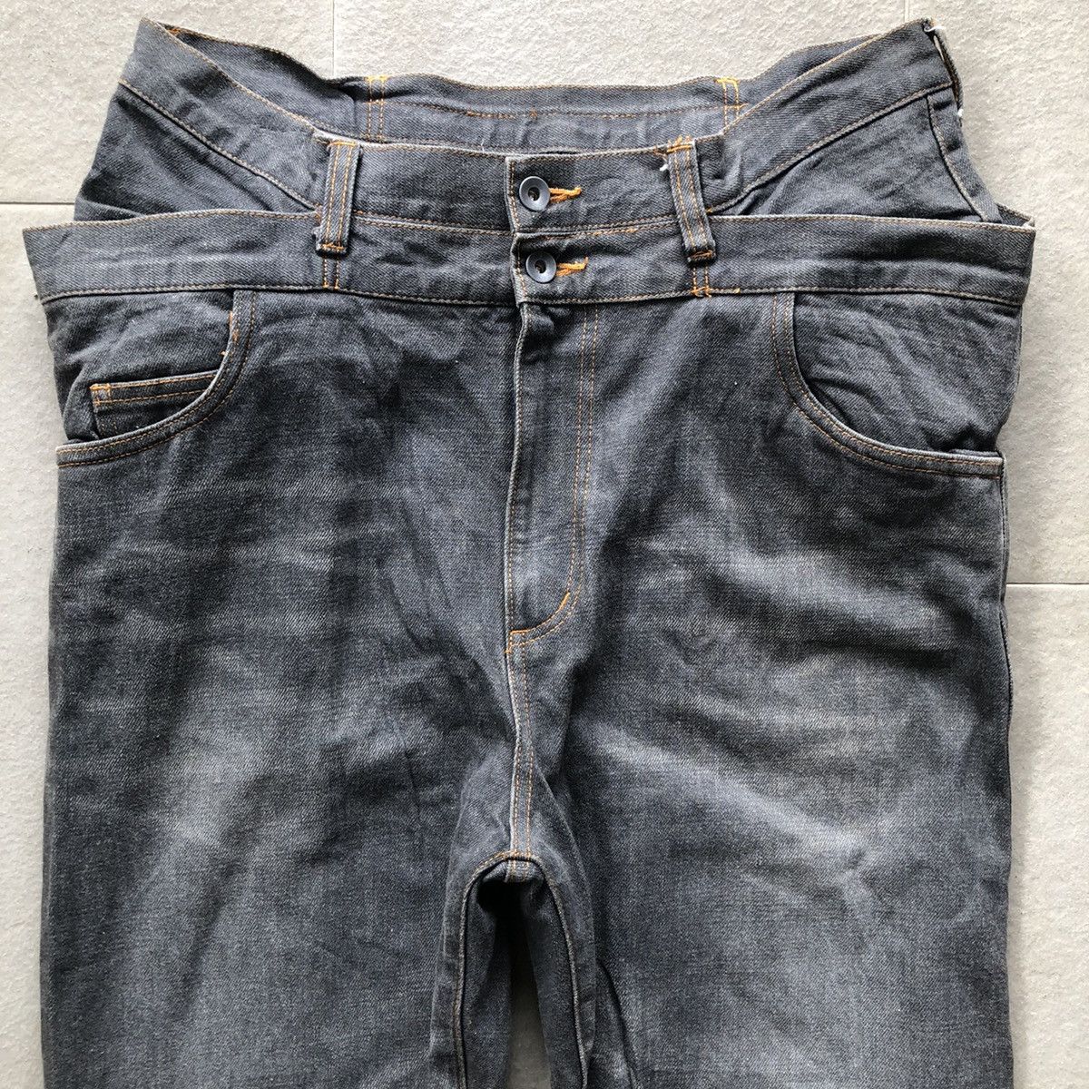 Japanese Brand Rare!Mangrove Denim double waist Size US 32 / EU 48 - 2 Thumbnail