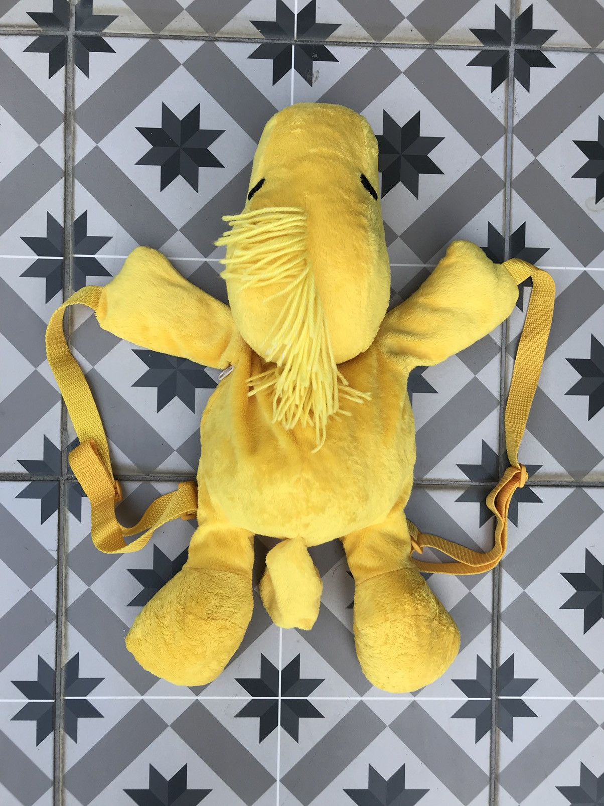Japanese Brand VINTAGE WOODSTOCK PEANUTS PLUSH BACKPACK Size ONE SIZE - 6 Thumbnail