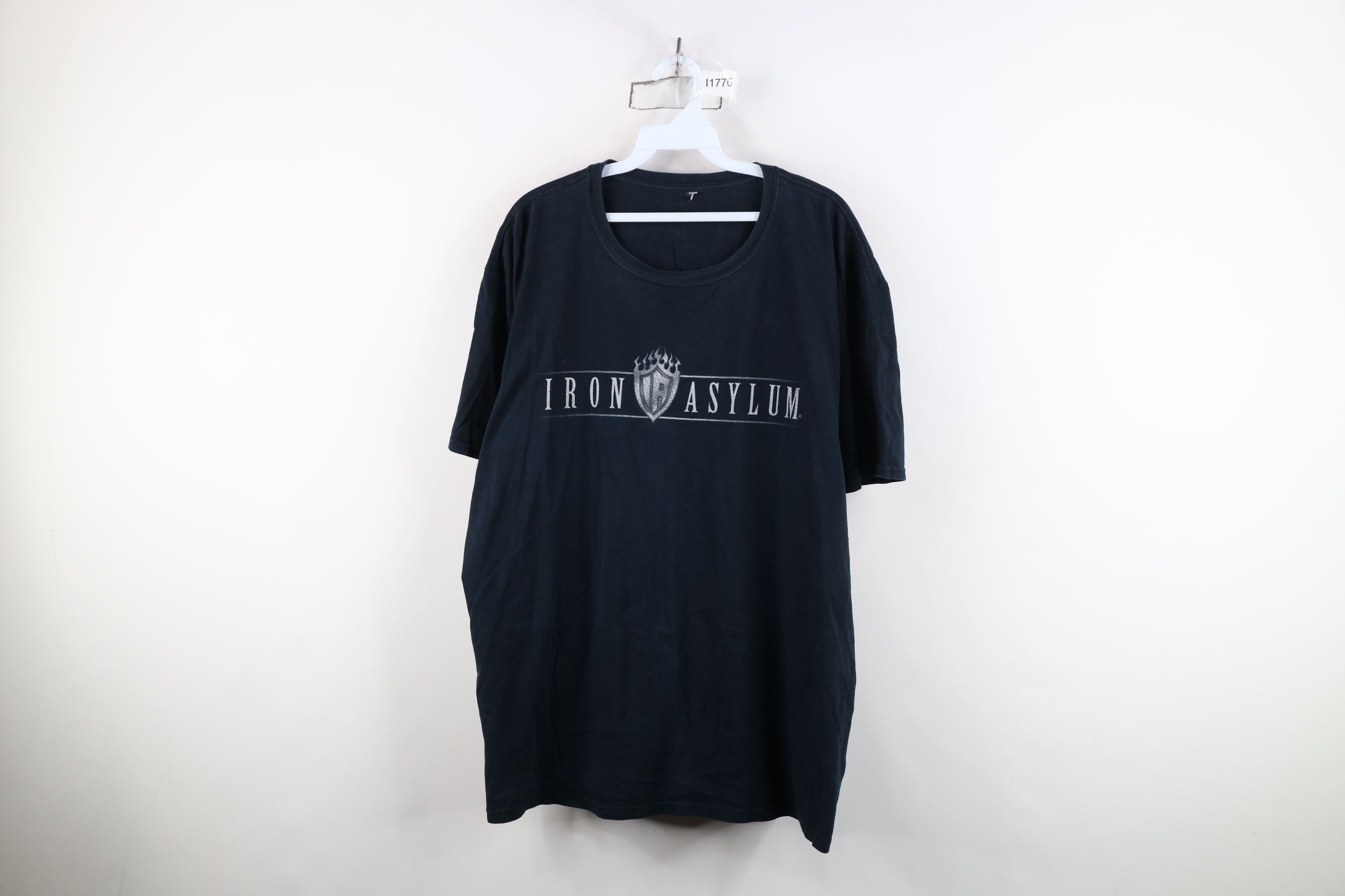 Vintage Vintage Y2K Streetwear Iron Asylum Bodybuilder Gym T-Shirt Size US XL / EU 56 / 4 - 1 Thumbnail