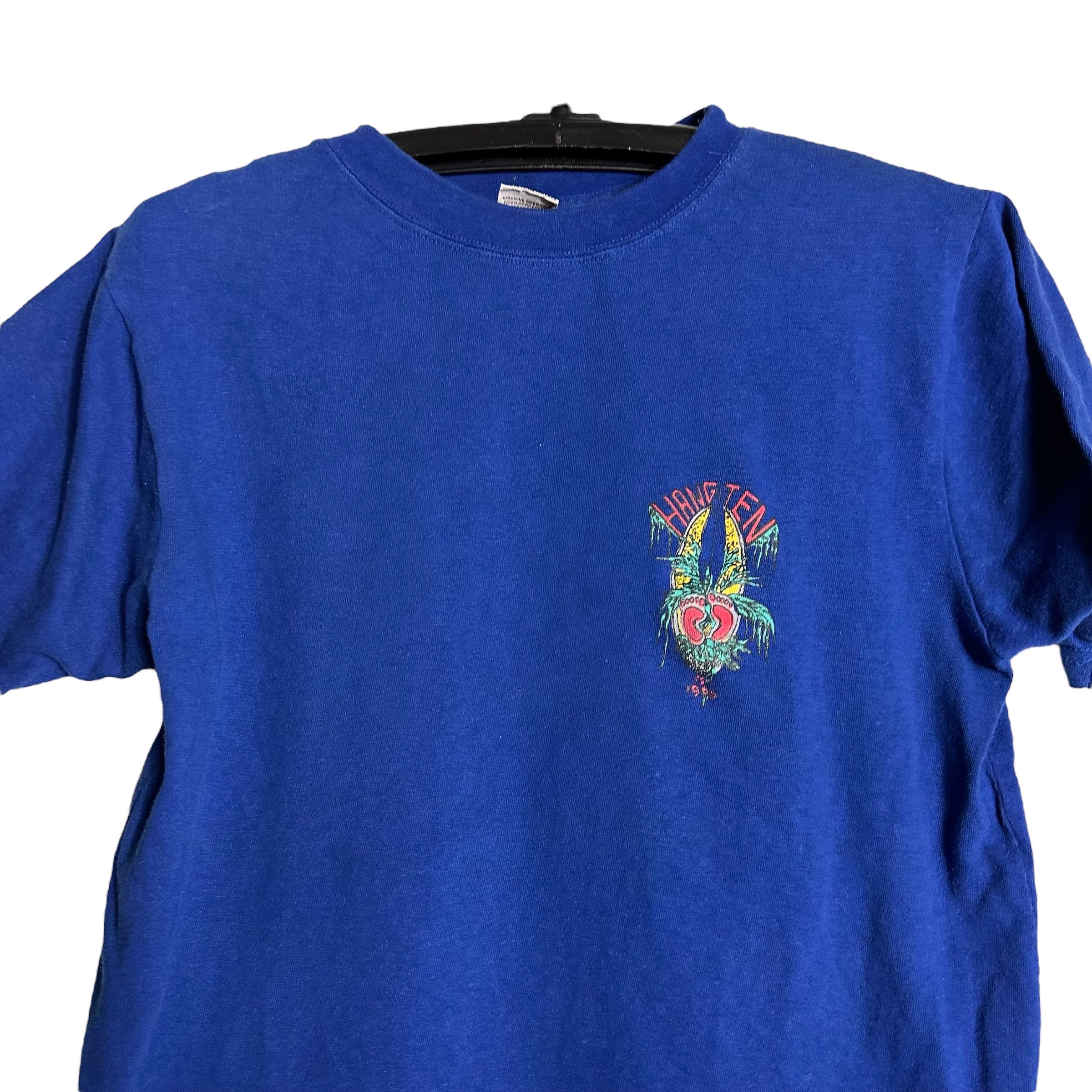 Hang Ten 🔥RARE🔥Vintage Hang Ten Surf Spell Out T-shirt Size US L / EU 52-54 / 3 - 3 Thumbnail
