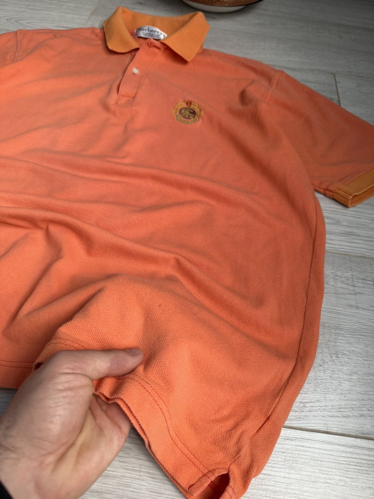 Burberry × Vintage Vintage shirt Burberry Polo Size US L / EU 52-54 / 3 - 3 Thumbnail