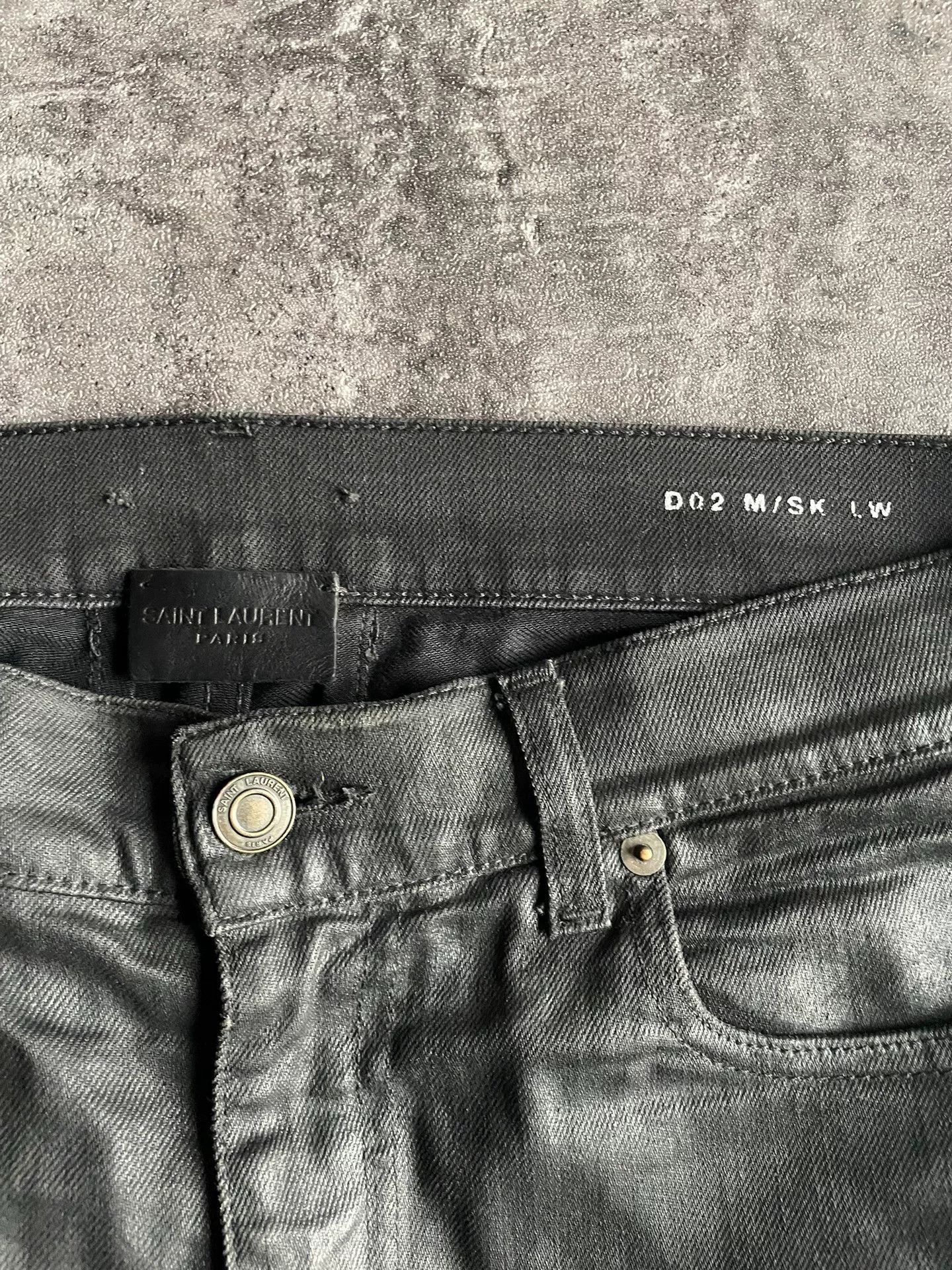 Saint Laurent Paris saint laurent black waxed skinny pants. Size US 31 - 6 Thumbnail