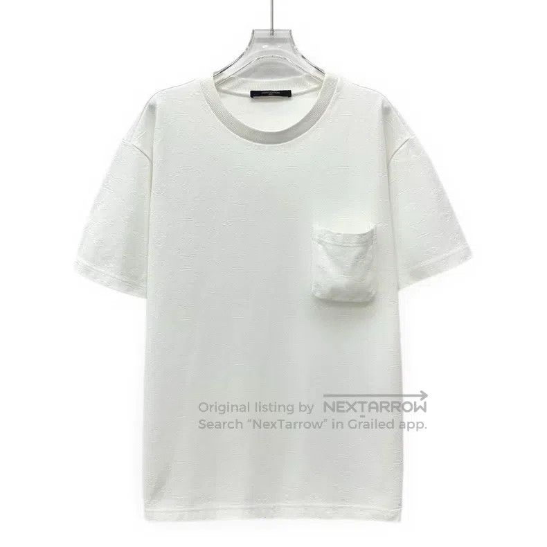 Louis Vuitton Louis Vuitton 22 white logo embossed full-print cotton cre Size US M / EU 48-50 / 2 - 1 Thumbnail