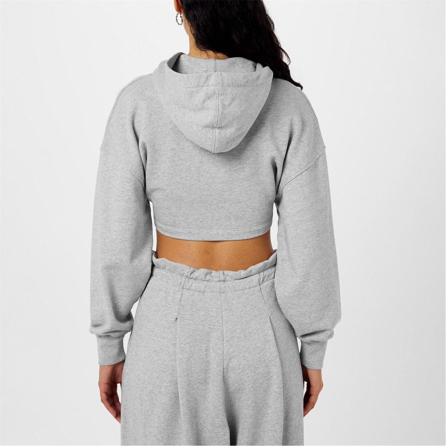 Palm Angels o1g2r1mq0325 Rouched Cropped Hoodie in Grey Size M / US 6-8 / IT 42-44 - 5 Thumbnail