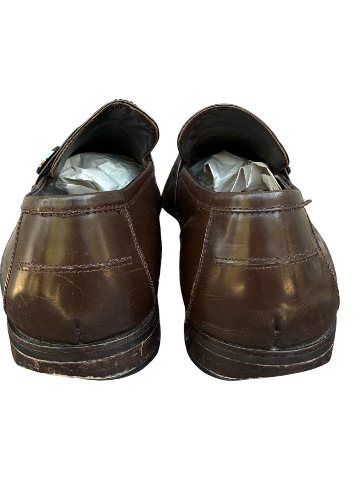 Versace Versace collection brown leather loafers Size US 11 / EU 44 - 4 Thumbnail