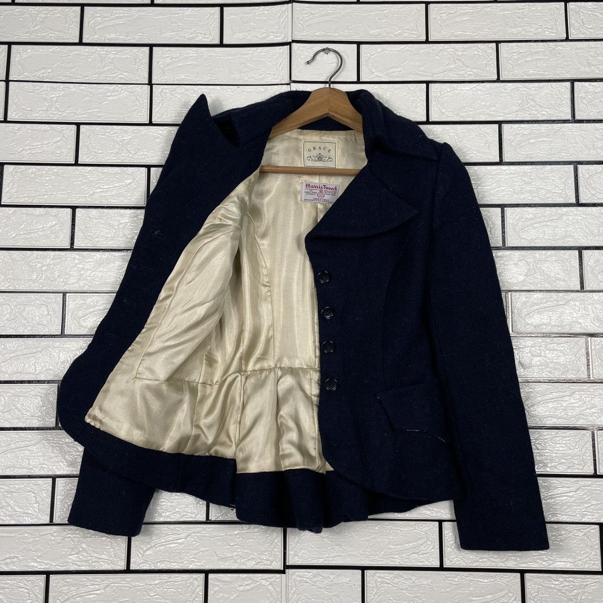 Harris Tweed Grace x Harris Tweed Wool Jacket Size XS / US 0-2 / IT 36-38 - 9 Thumbnail