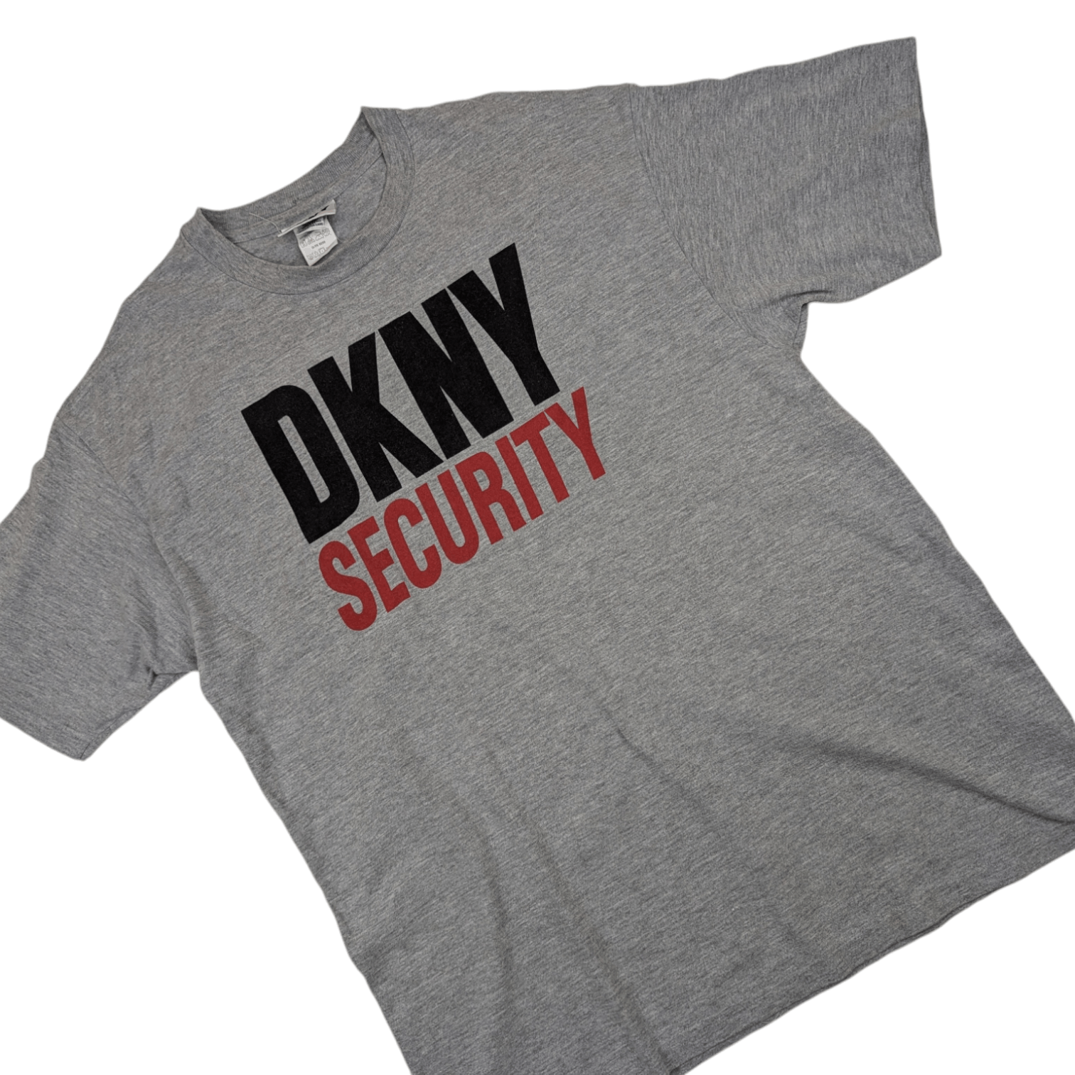 DKNY Vintage 90's DKNY Security Big Spell Out Logo T-Shirt Size US L / EU 52-54 / 3 - 2 Thumbnail