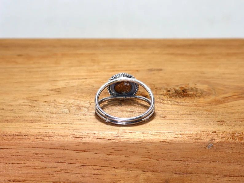 Handmade Tiger Eye 925 Sterling Silver Ring: Handmade Jewelry, Size ONE SIZE - 7 Thumbnail